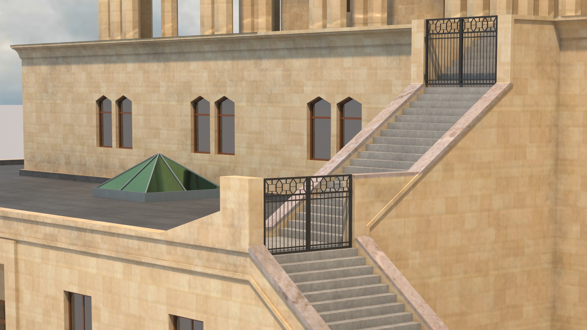 3D Baroque House model