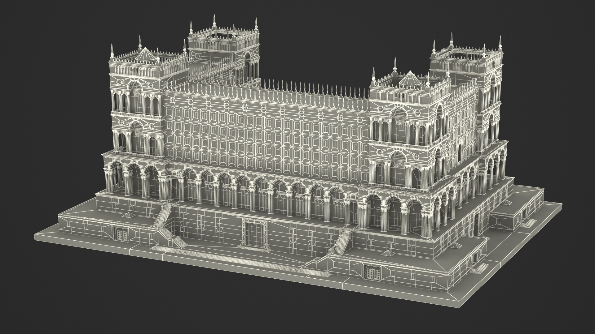 3D Baroque House model