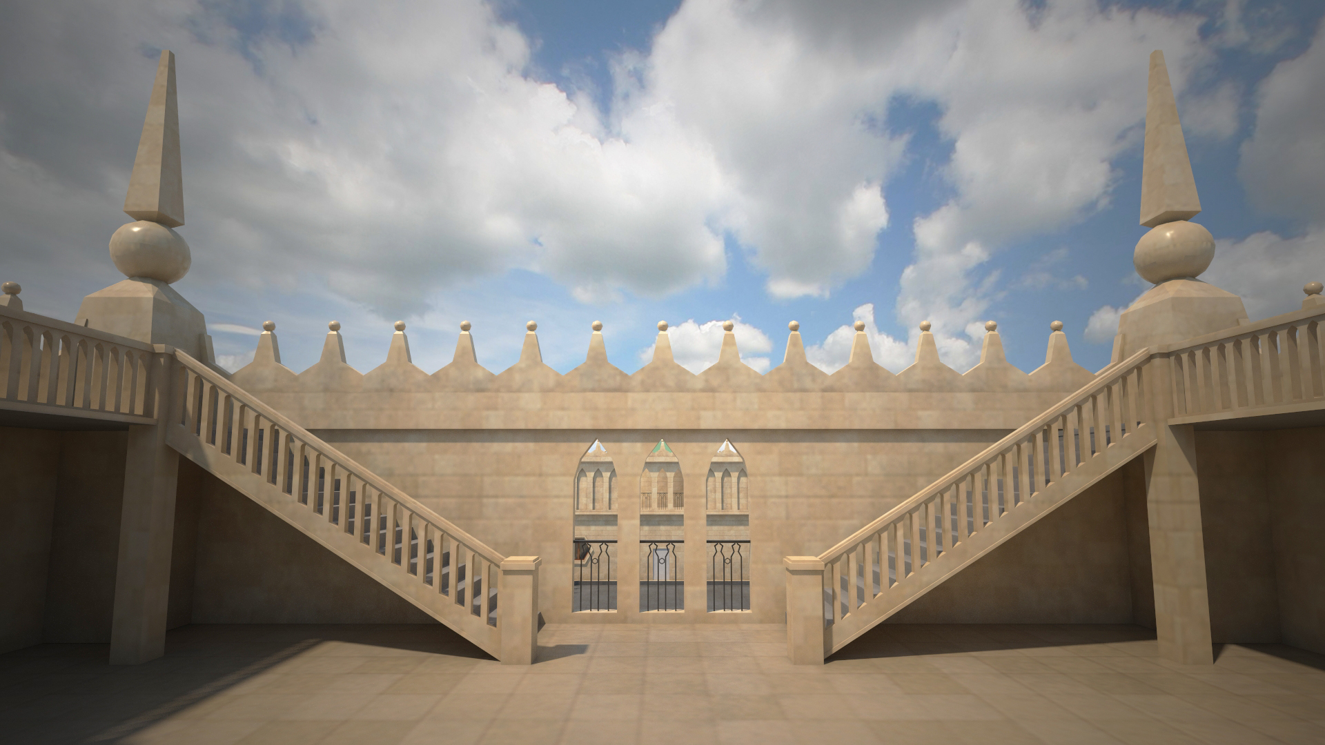 3D Baroque House model