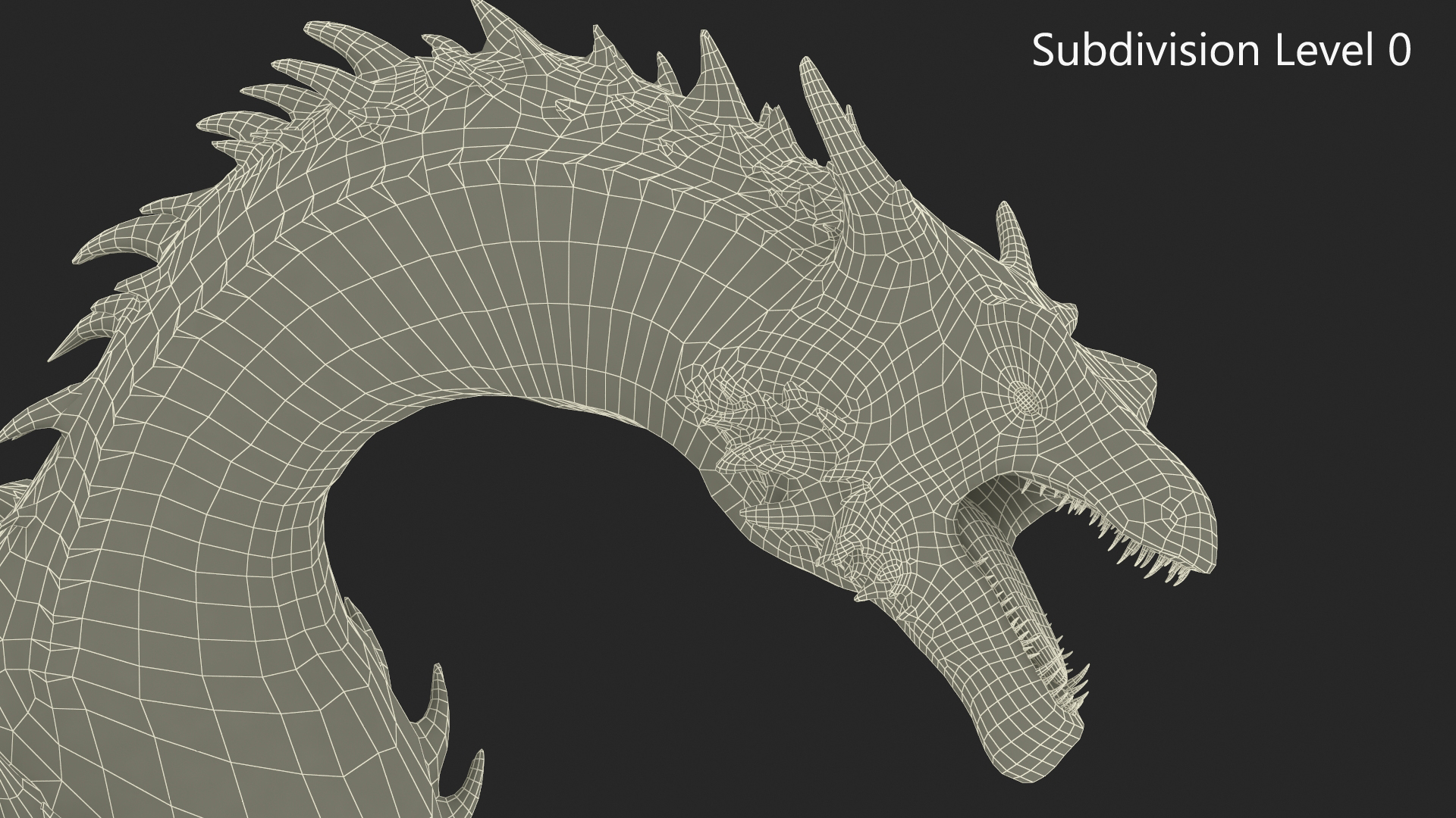 3D model Dragon Flying Over Castle