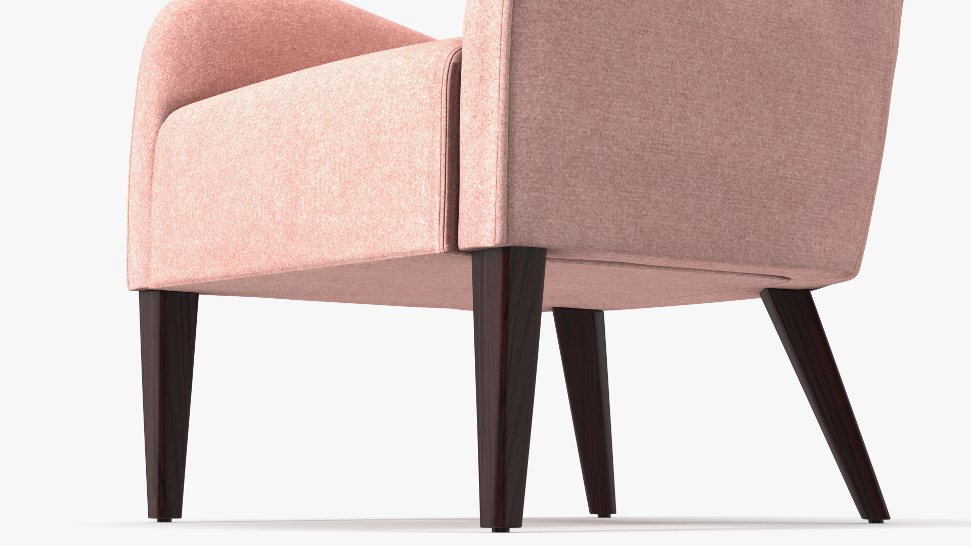 Coaster Accent Chair with Curved Arms Pink 3D