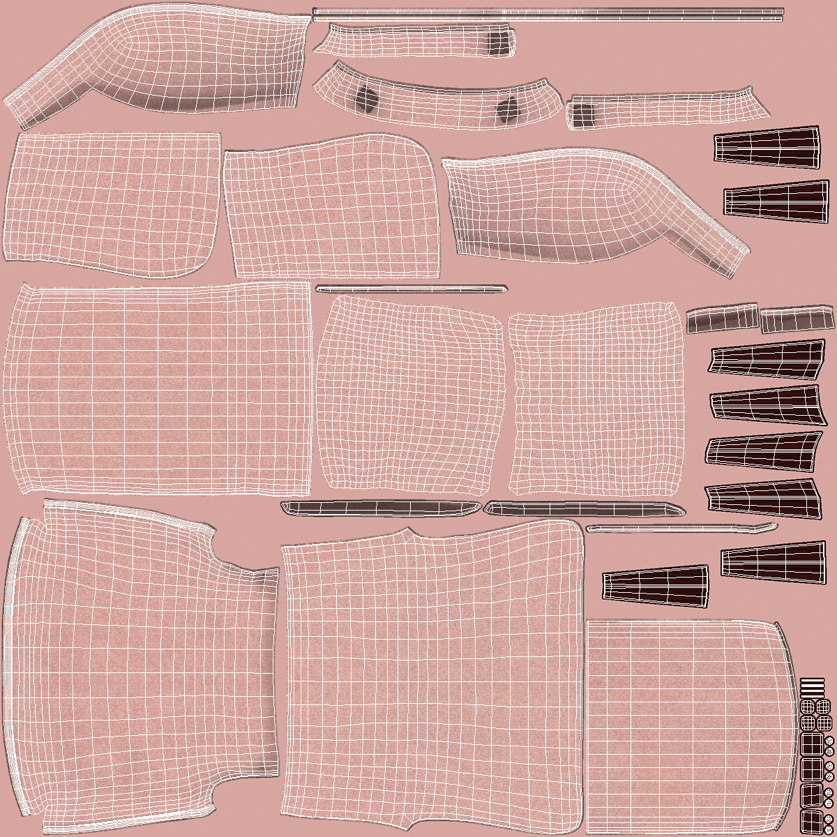 Coaster Accent Chair with Curved Arms Pink 3D