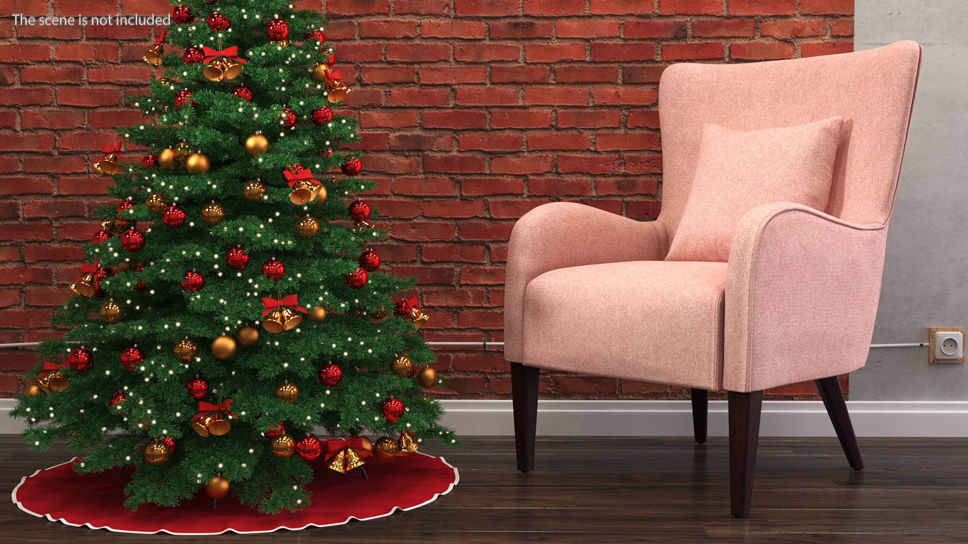 Coaster Accent Chair with Curved Arms Pink 3D
