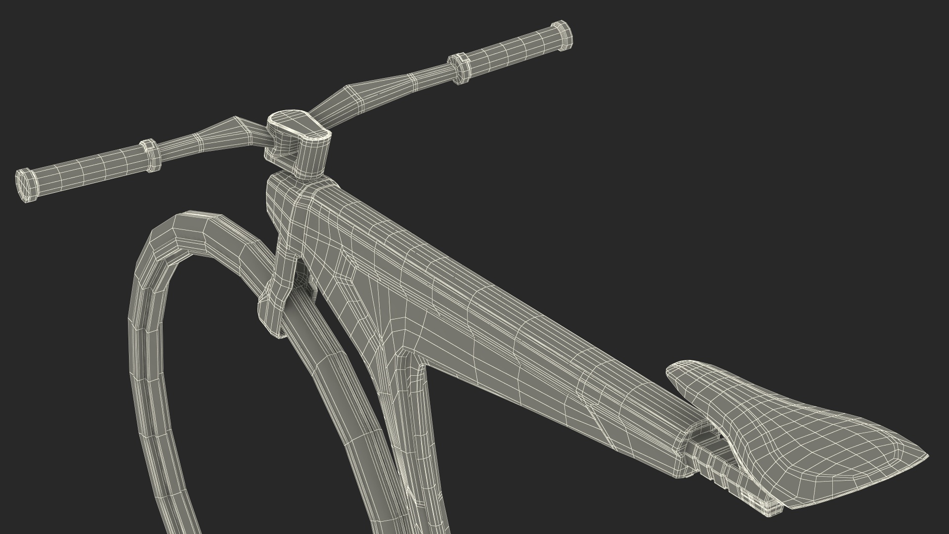 3D Futuristic Electric Bike Green Rigged for Maya
