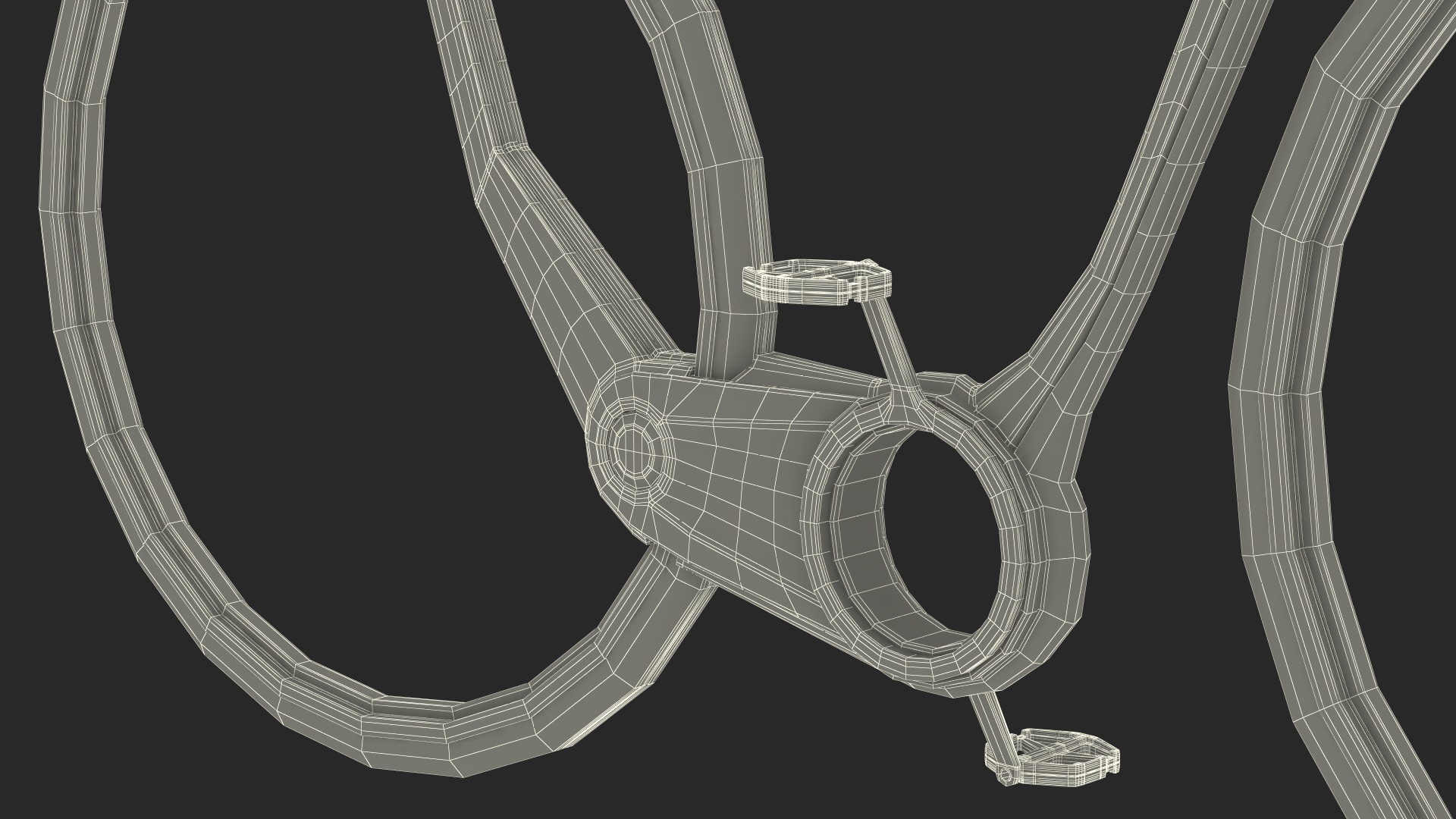 3D Futuristic Electric Bike Green Rigged for Maya