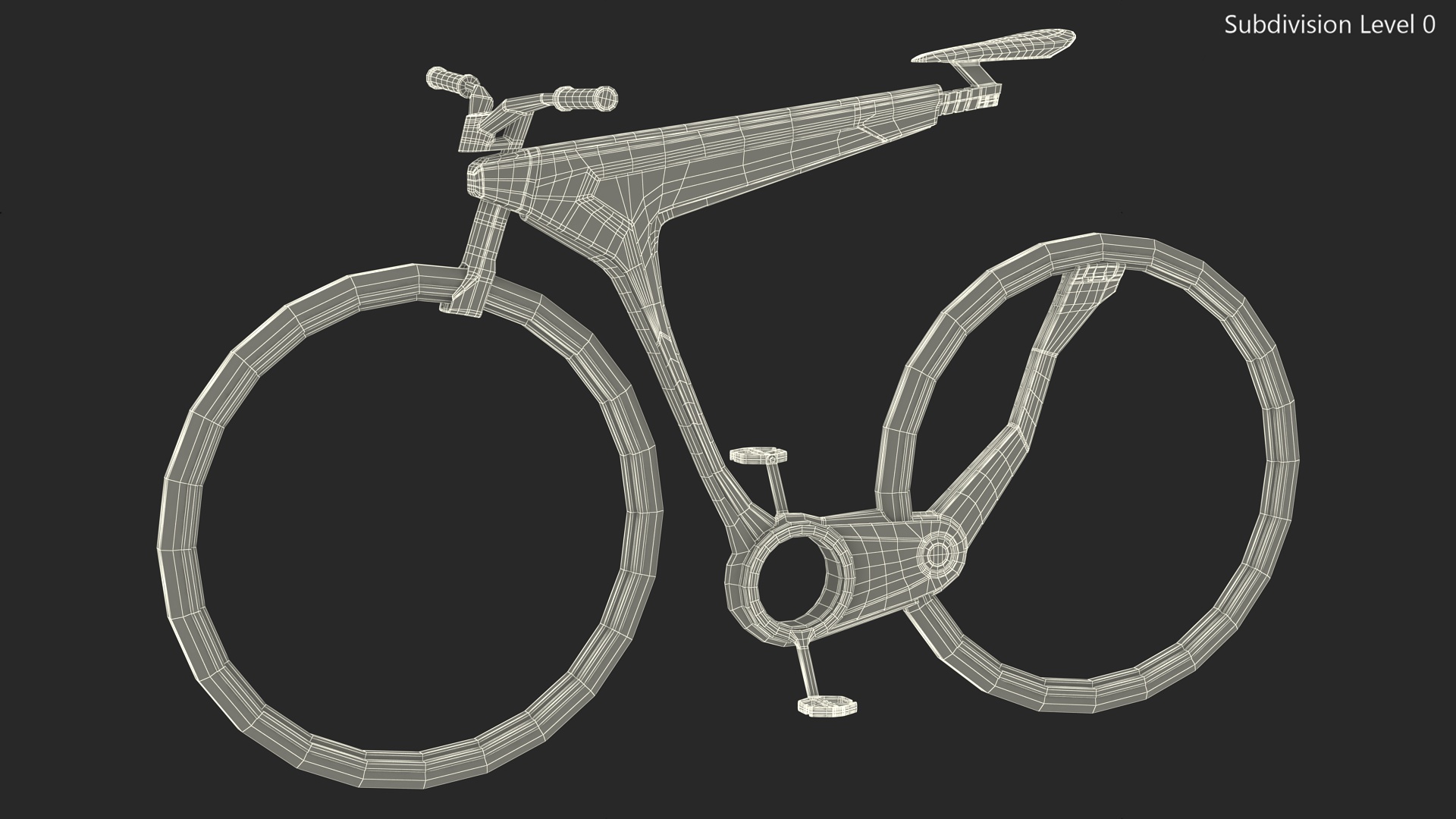 3D Futuristic Electric Bike Green Rigged for Maya
