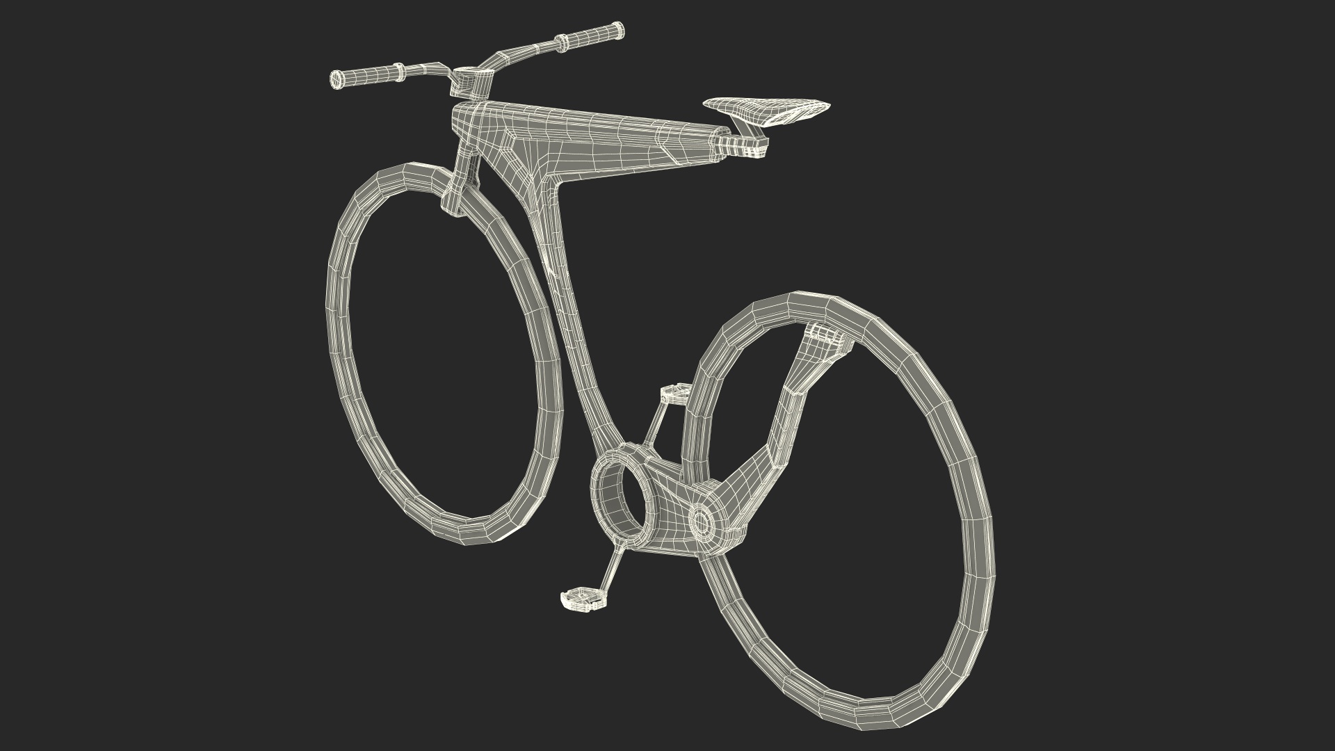 3D Futuristic Electric Bike Green Rigged for Maya
