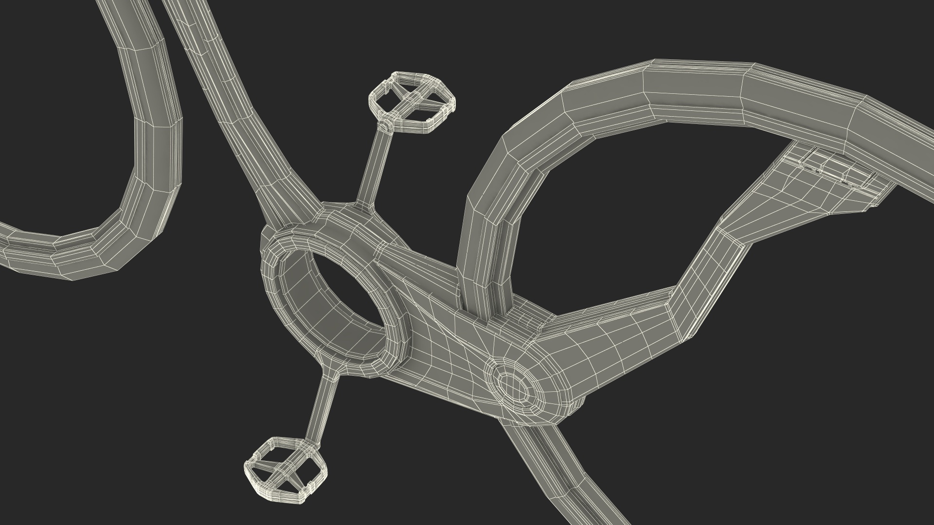 3D Futuristic Electric Bike Green Rigged for Maya