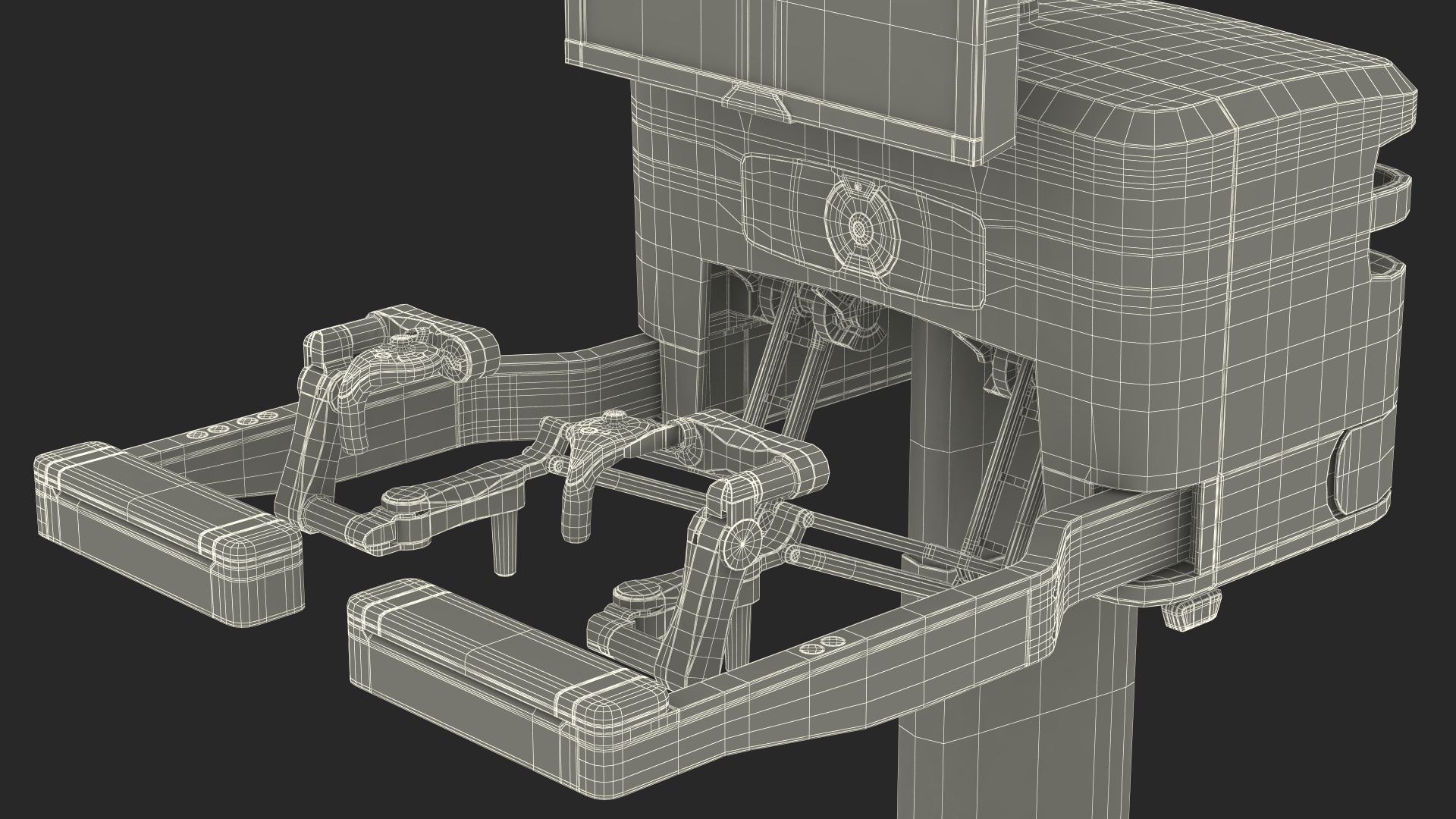 3D model Versius CMR Surgical with Patient on Hospital Bed and Doctor