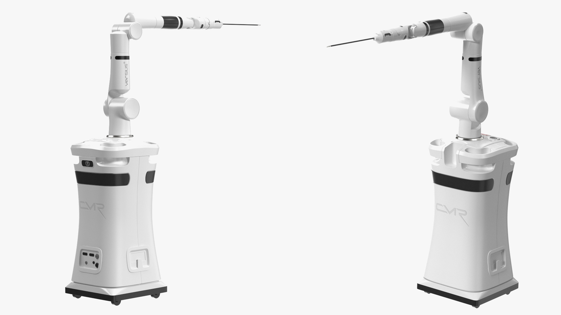 3D model Versius CMR Surgical with Patient on Hospital Bed and Doctor