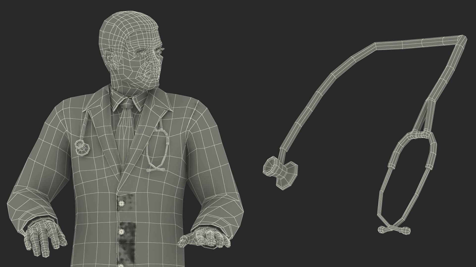 3D model Versius CMR Surgical with Patient on Hospital Bed and Doctor