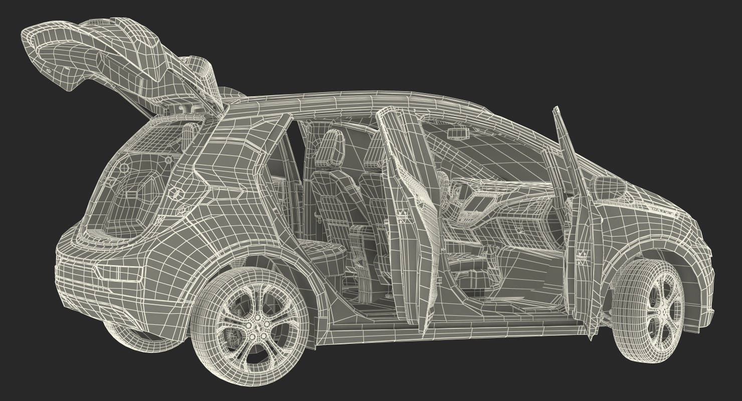 Chevrolet Bolt EV 2018 Rigged 3D model