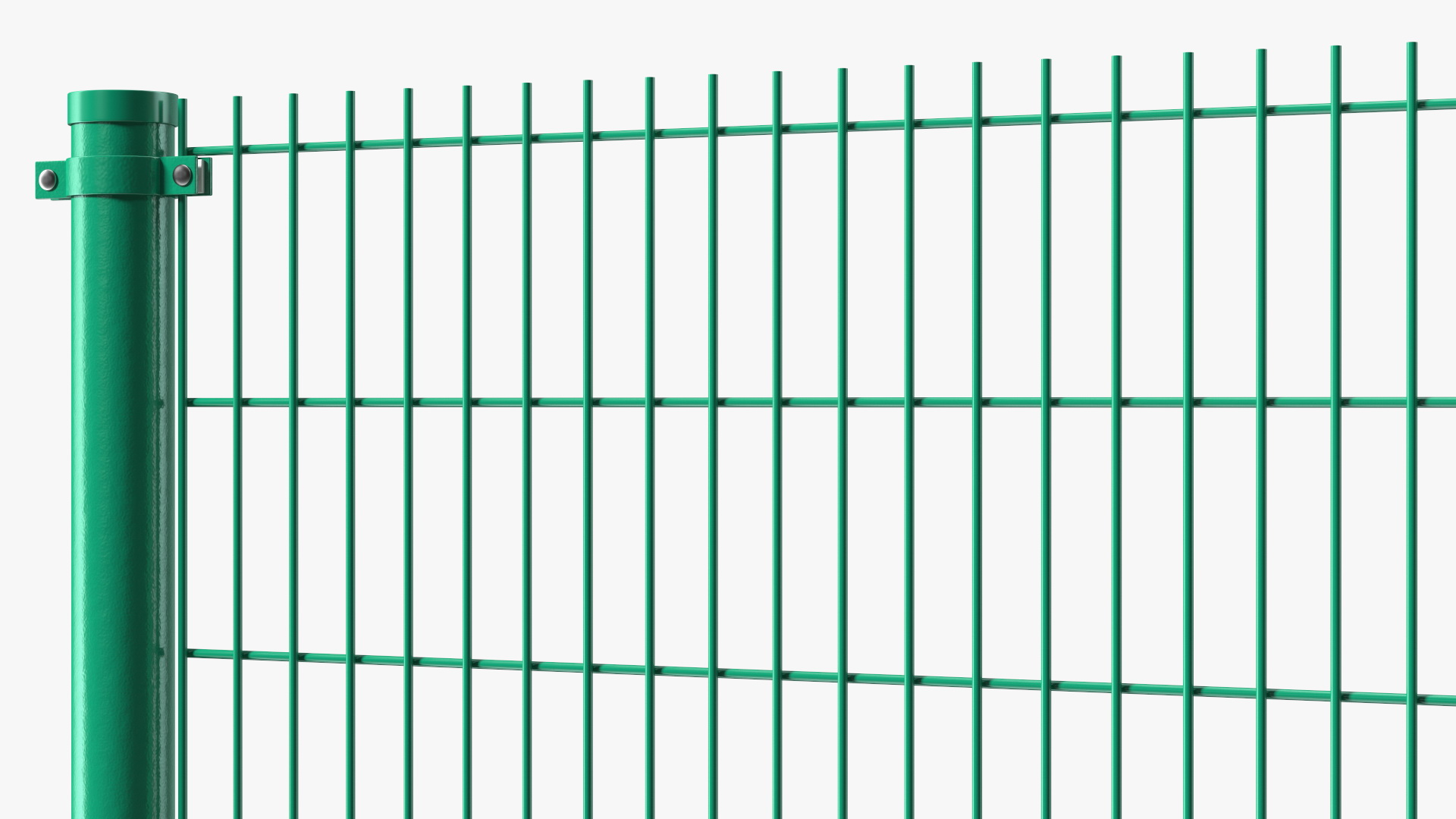 Mesh Fence Panel Green 3D