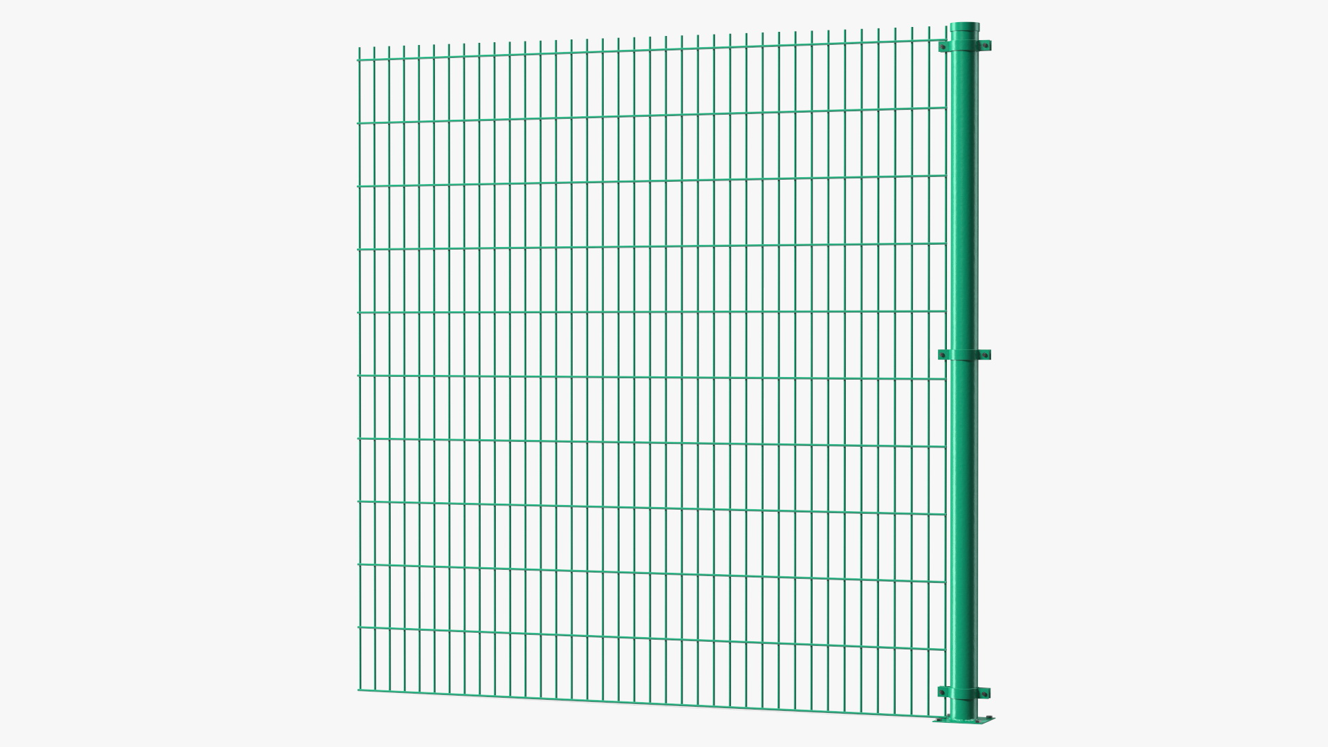 Mesh Fence Panel Green 3D