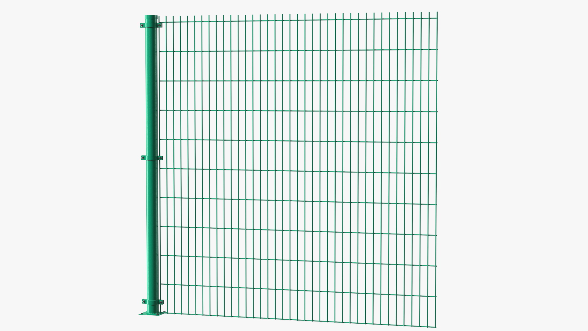 Mesh Fence Panel Green 3D