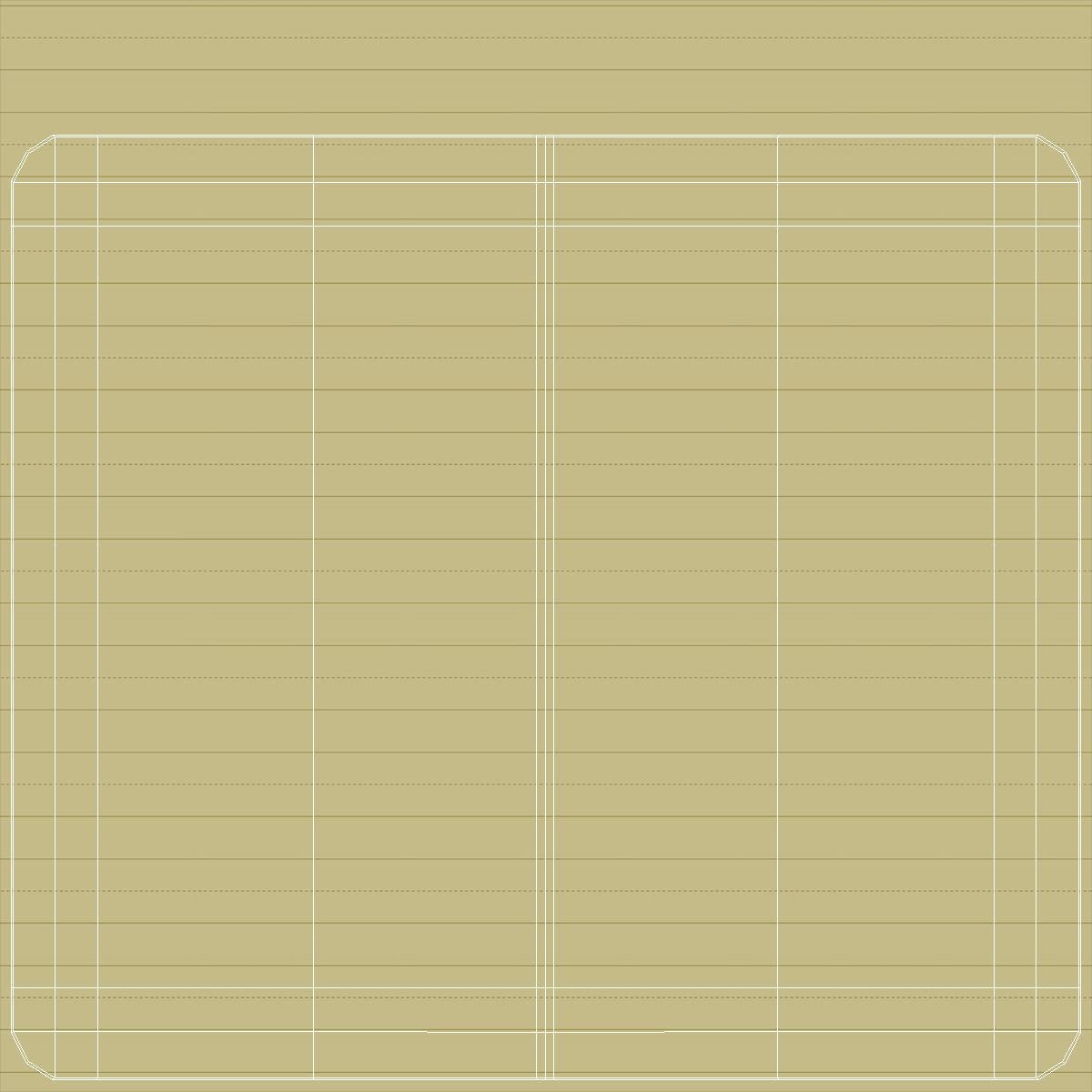 Open Lined Notebook 3D model