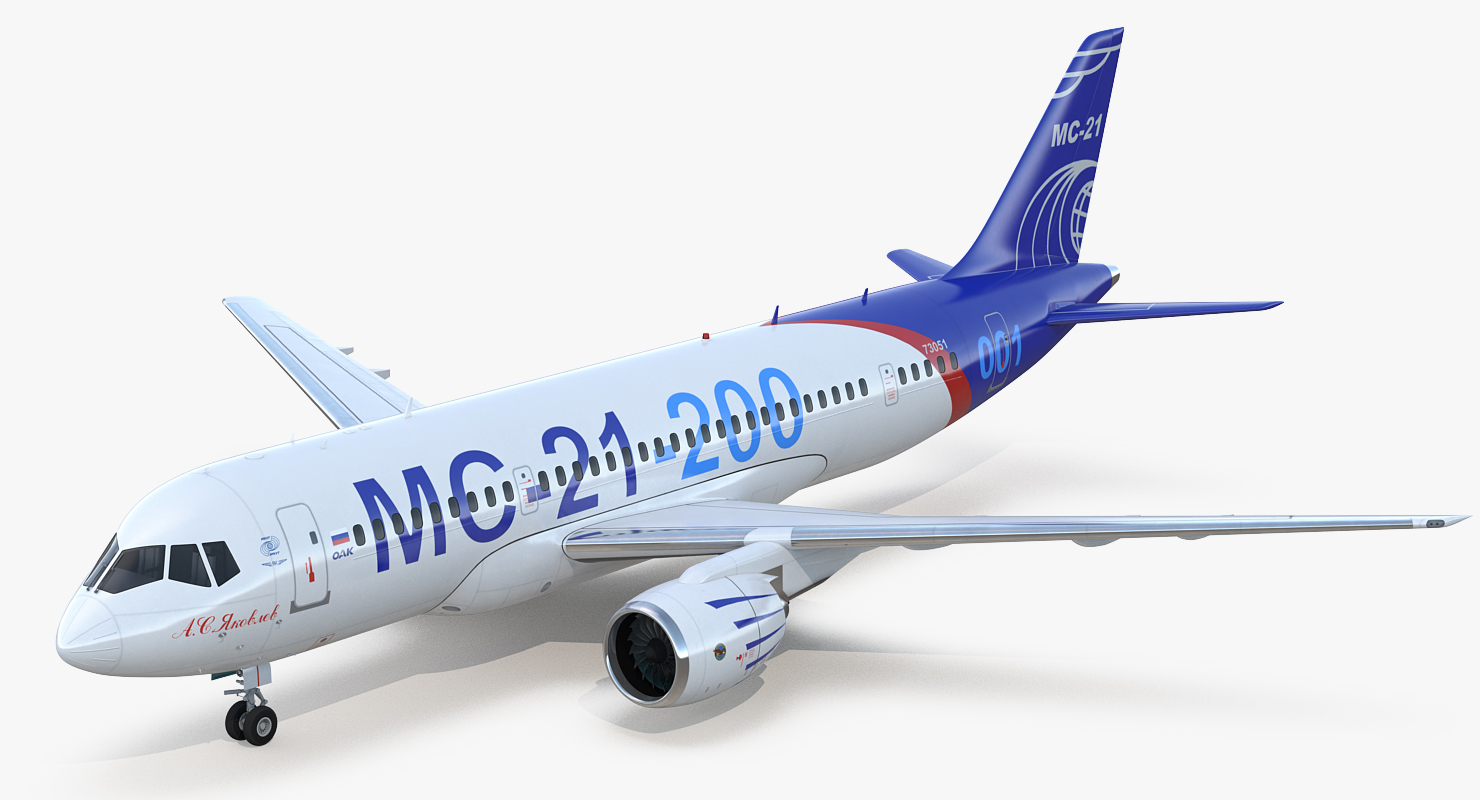 3D Twinjet Airliner MC 21 200