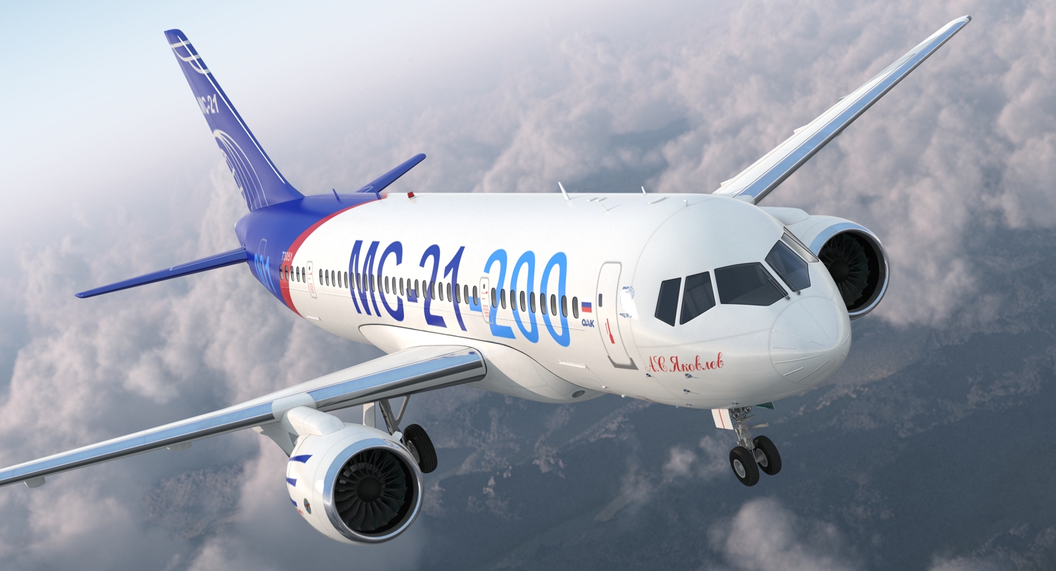 3D Twinjet Airliner MC 21 200