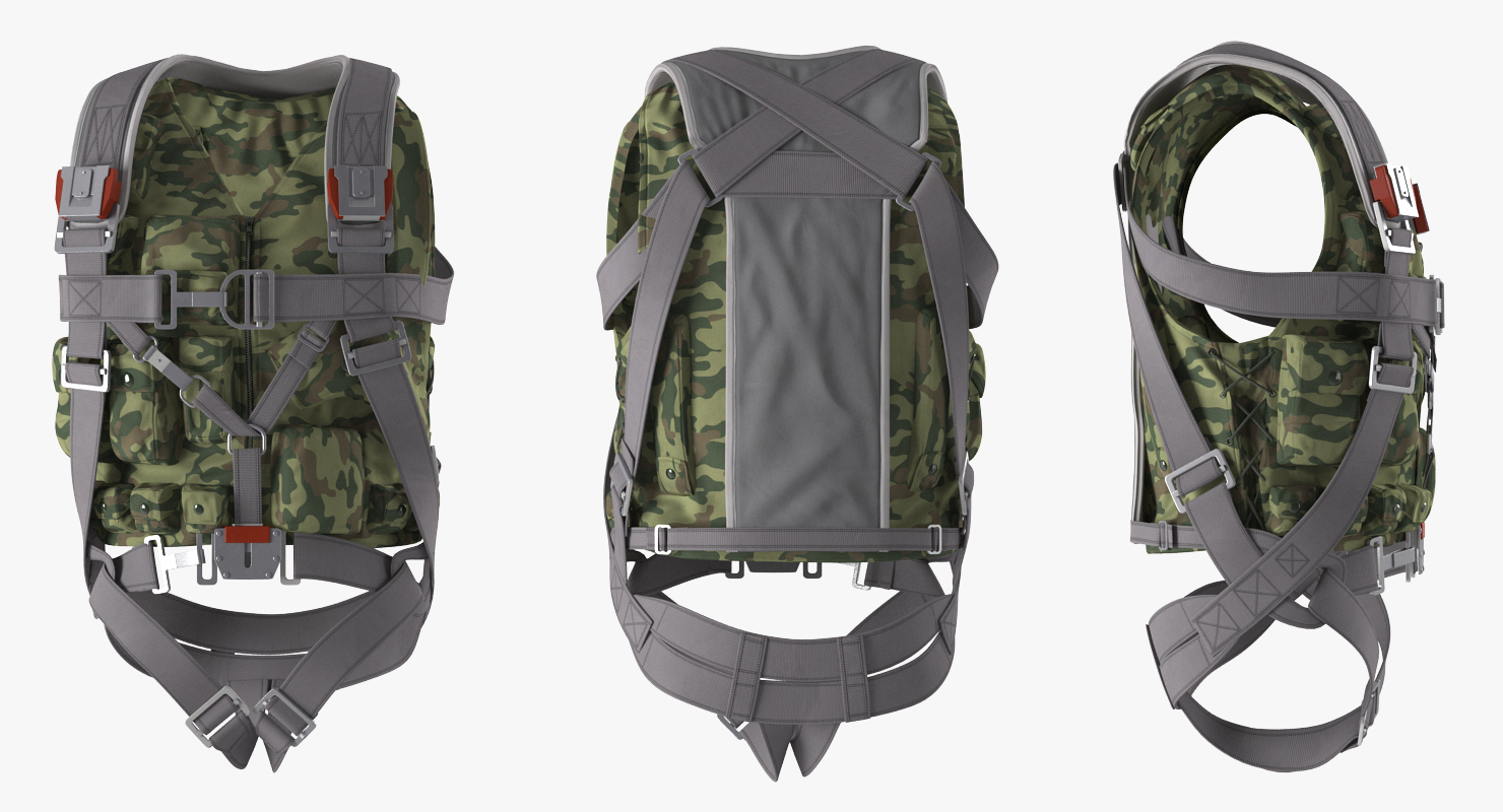 3D model Russian Jet Fighter Pilot Uniform 2