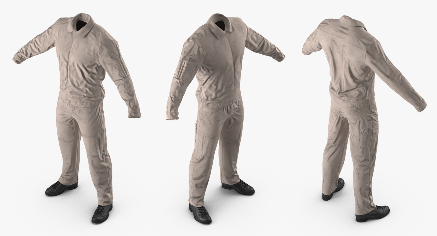 3D model Russian Jet Fighter Pilot Uniform 2