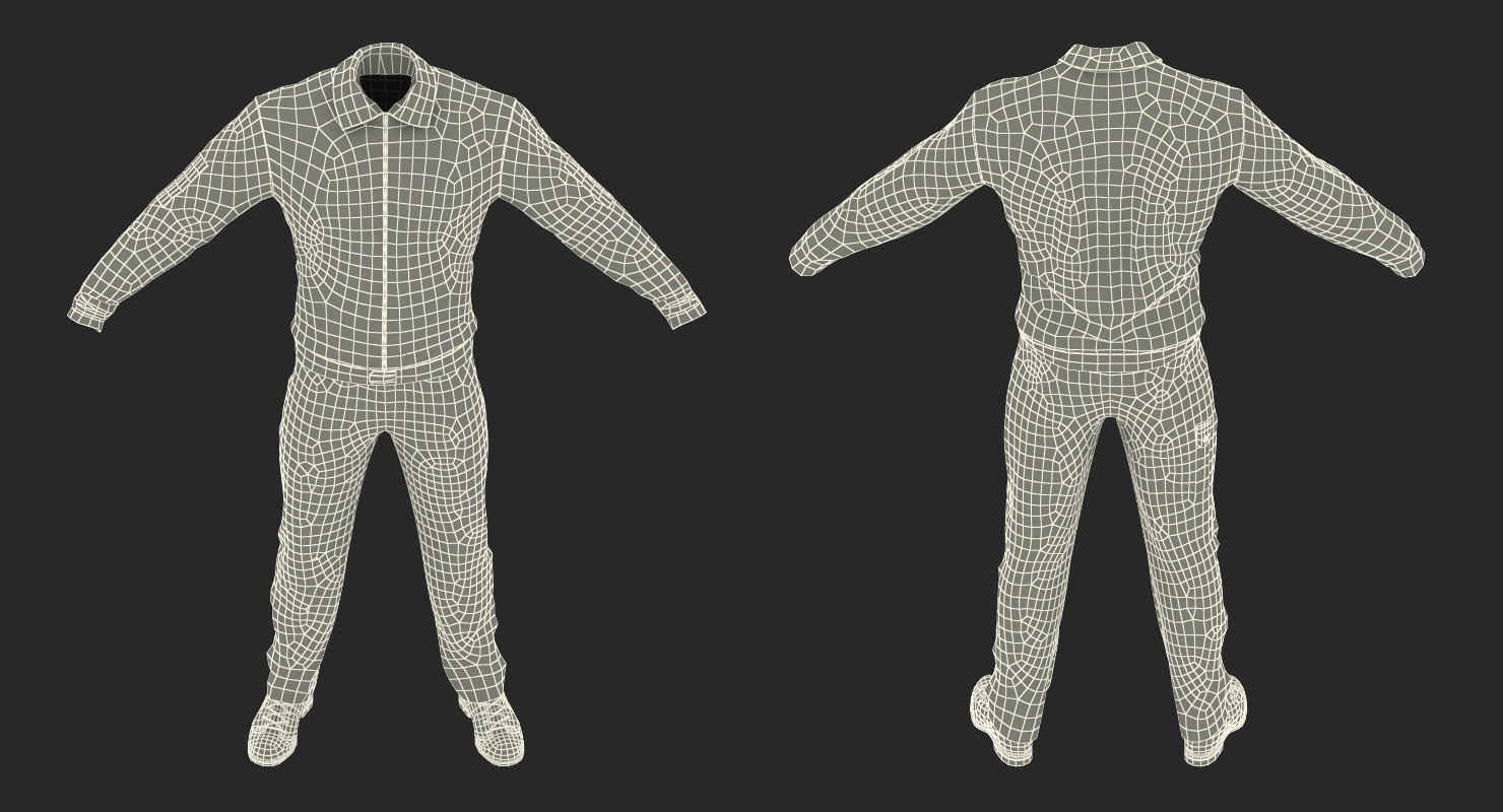 3D model Russian Jet Fighter Pilot Uniform 2