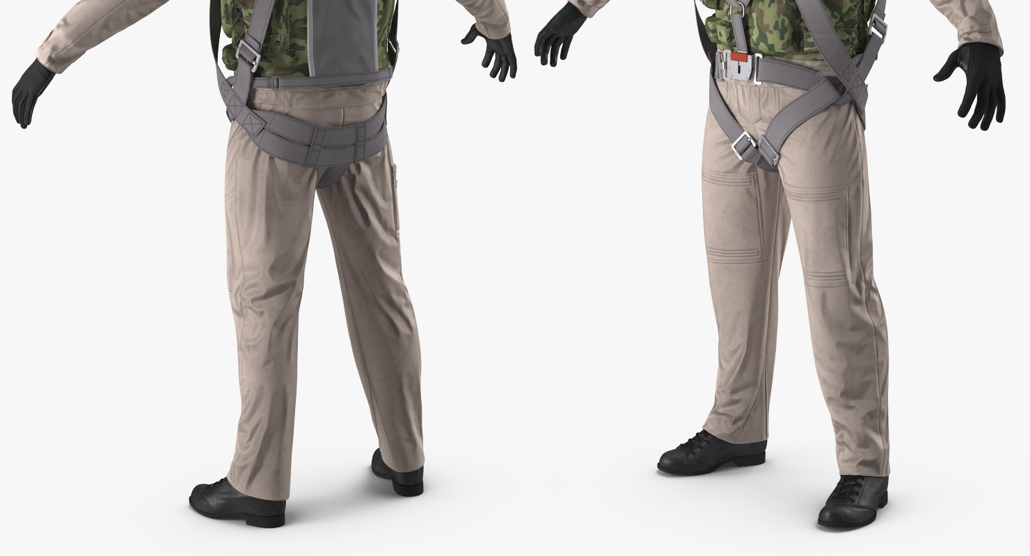3D model Russian Jet Fighter Pilot Uniform 2