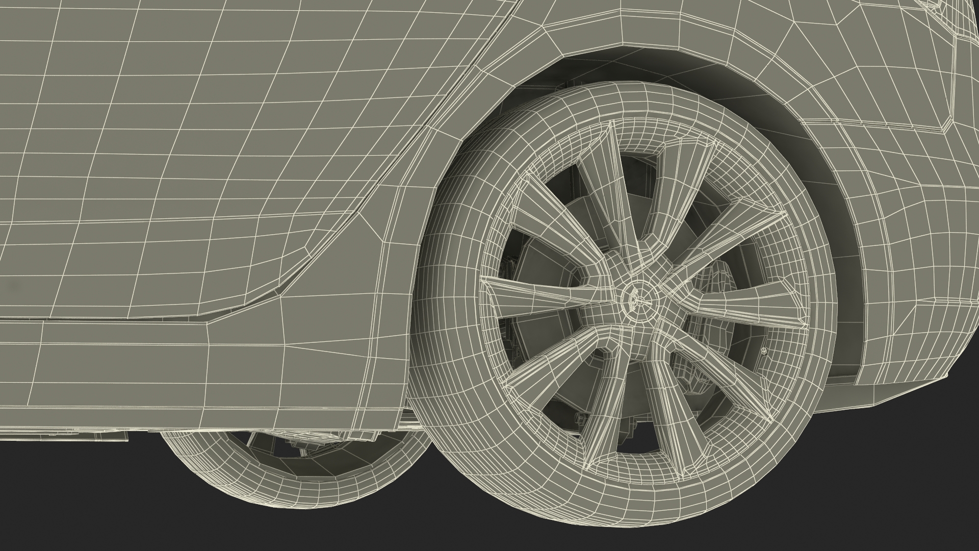 3D Tesla Model 3 Taxi model