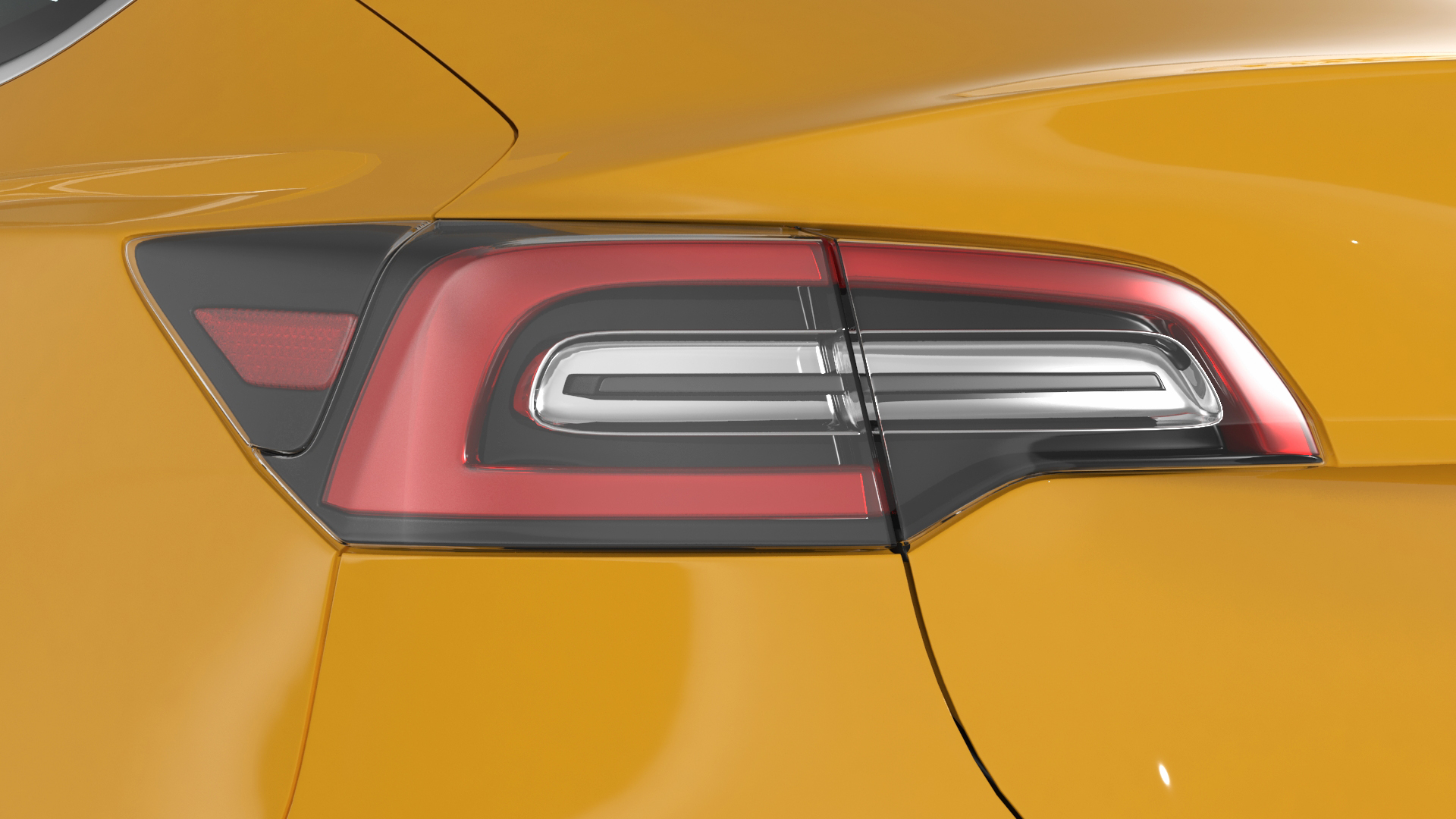 3D Tesla Model 3 Taxi model