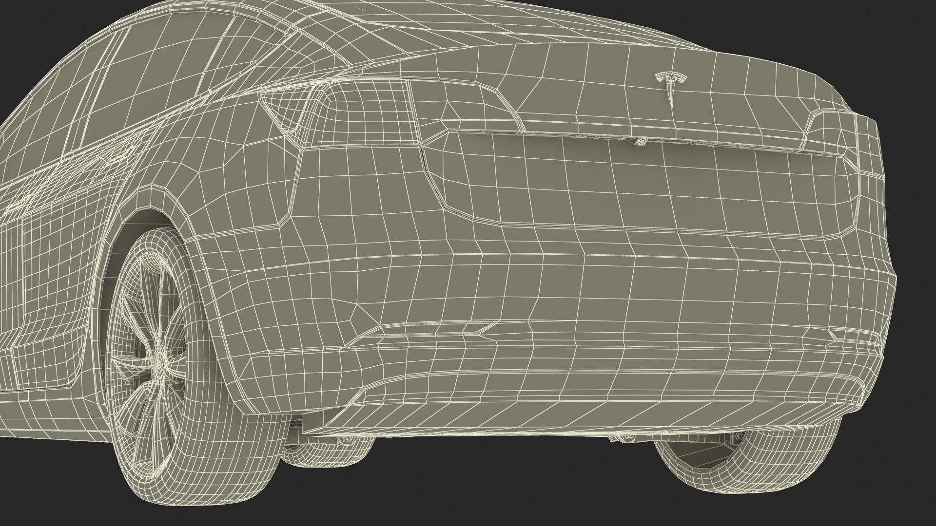 3D Tesla Model 3 Taxi model