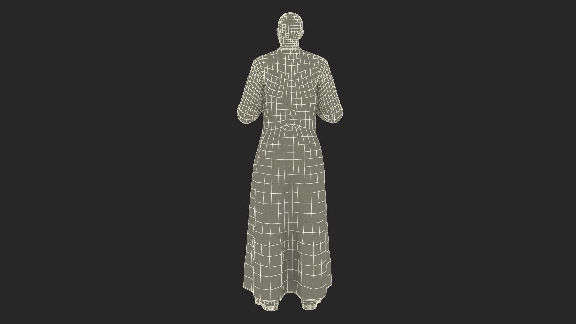 3D model Catholic Priest Recites Prayer