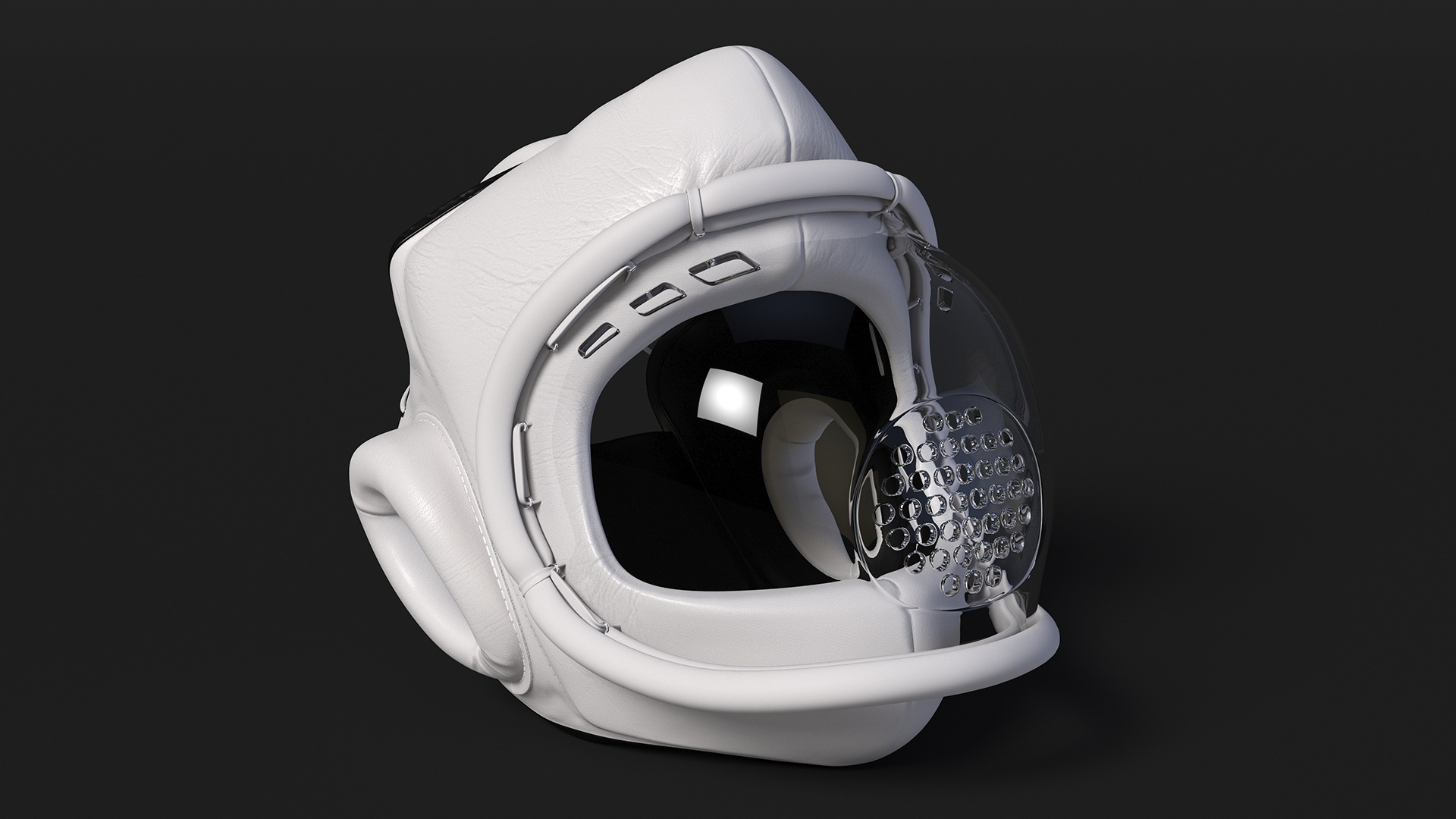 3D model Kudo Head Guard Playwell White