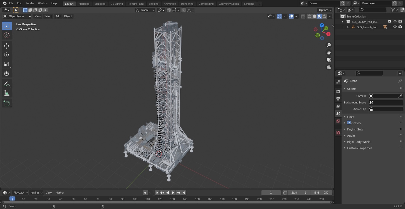 SLS Launch Pad 3D model