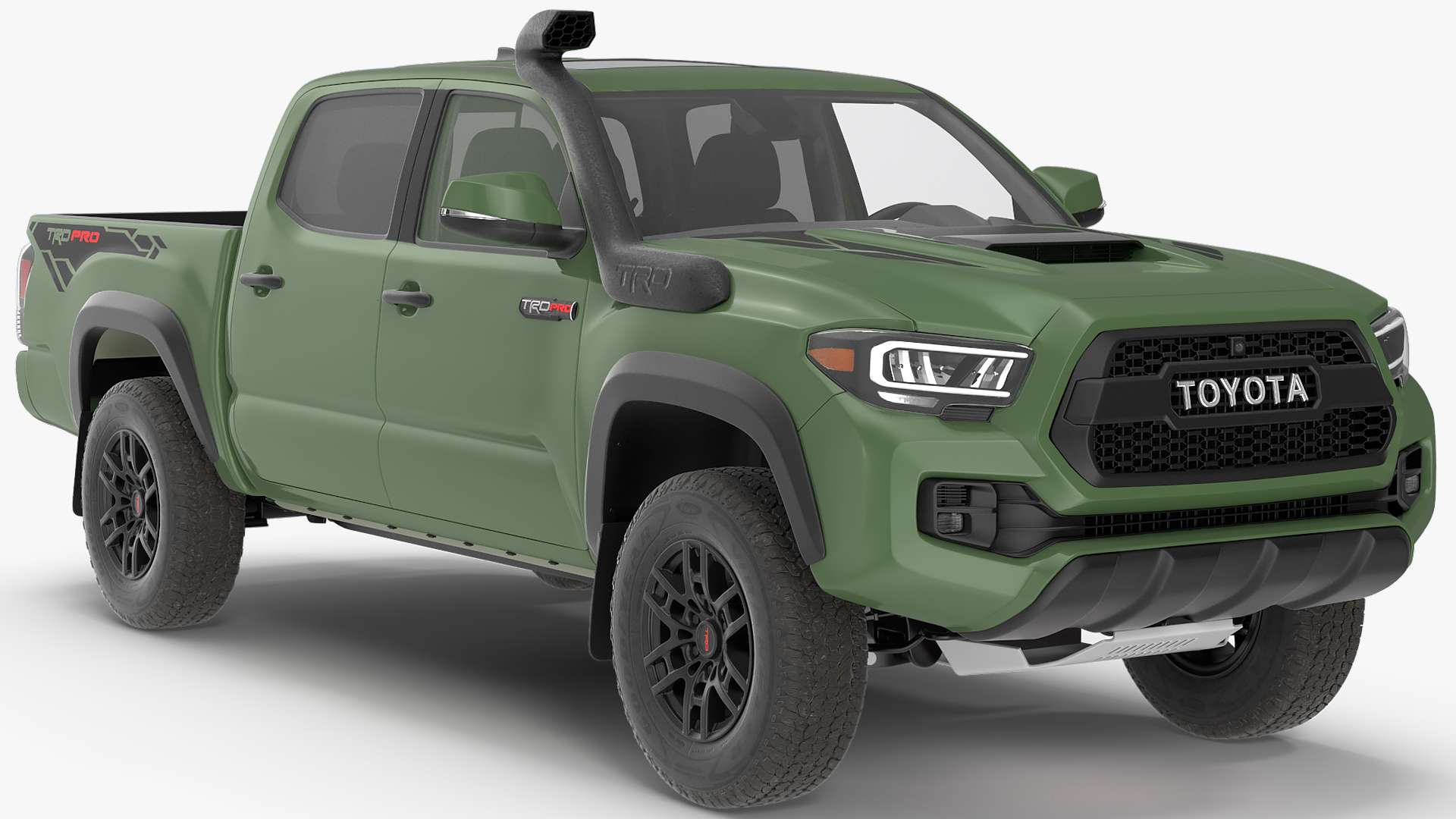 Toyota Tacoma TRD Pro Army Green 2021 3D