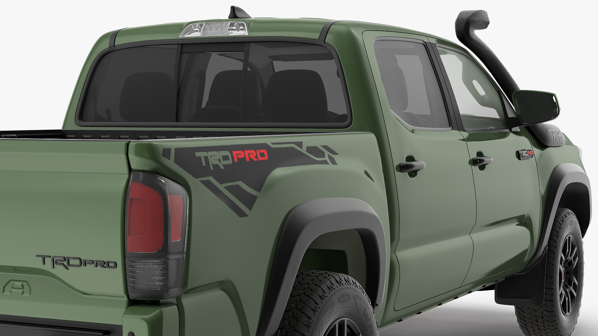 Toyota Tacoma TRD Pro Army Green 2021 3D