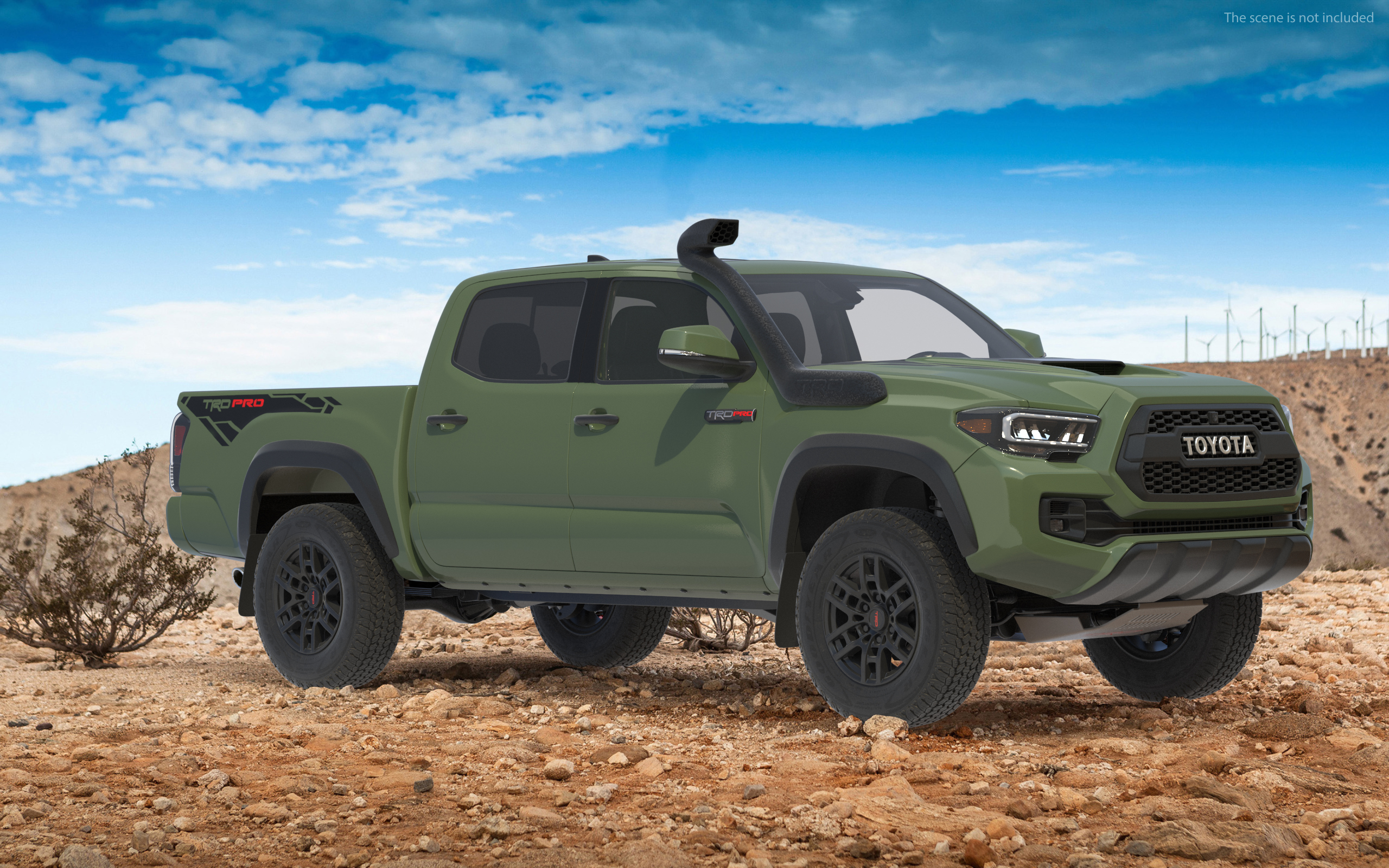 Toyota Tacoma TRD Pro Army Green 2021 3D