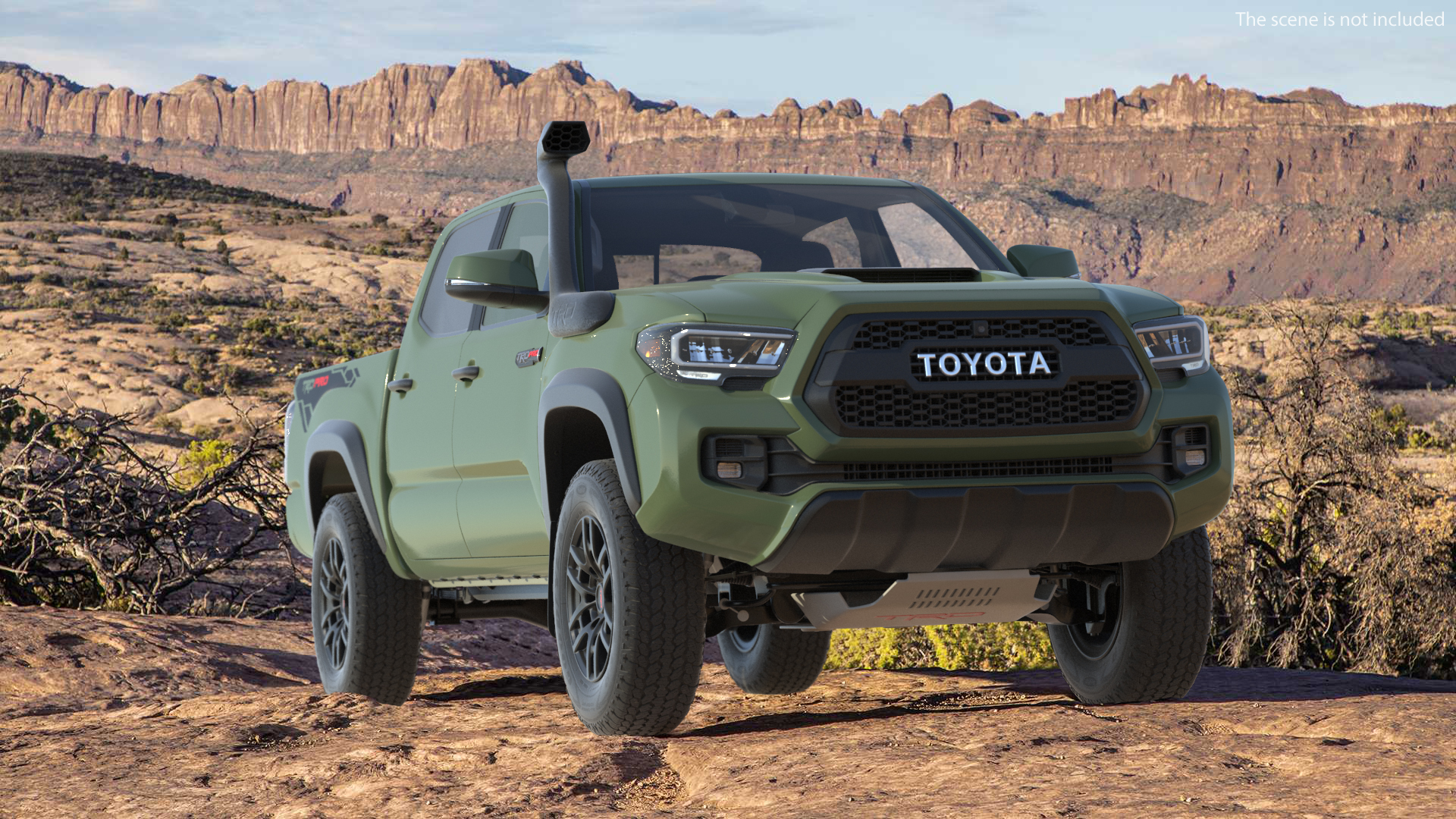 Toyota Tacoma TRD Pro Army Green 2021 3D