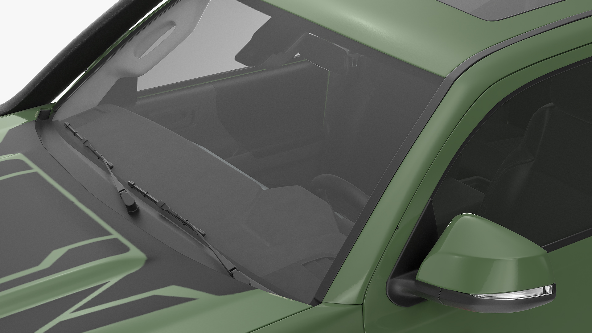Toyota Tacoma TRD Pro Army Green 2021 3D