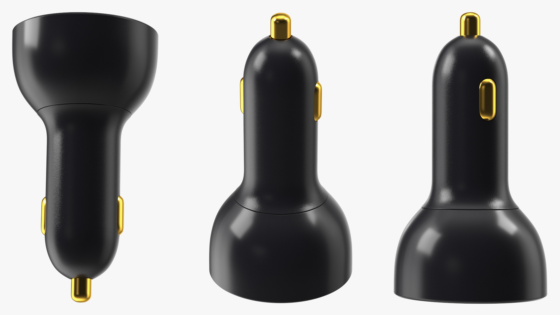 USB Type C Car Charger 3D