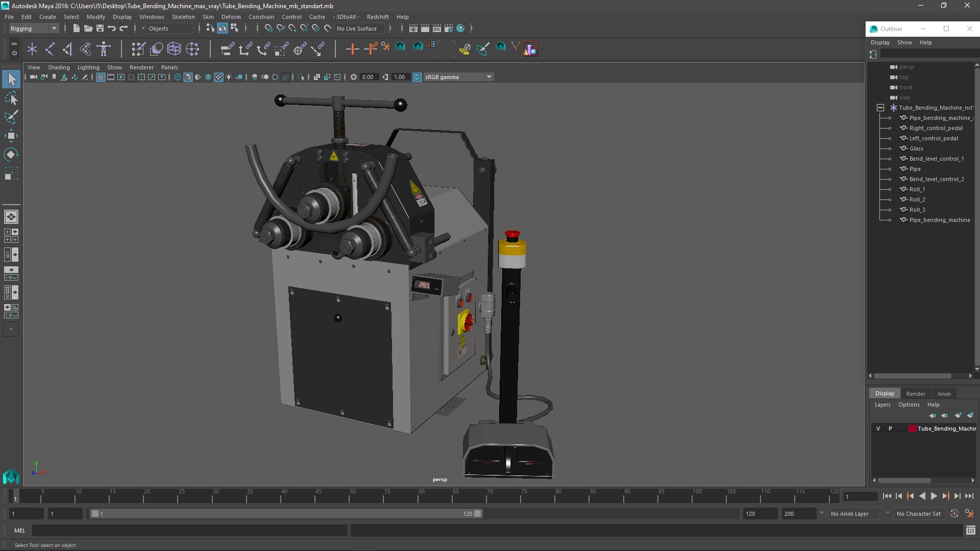 3D model Tube Bending Machine