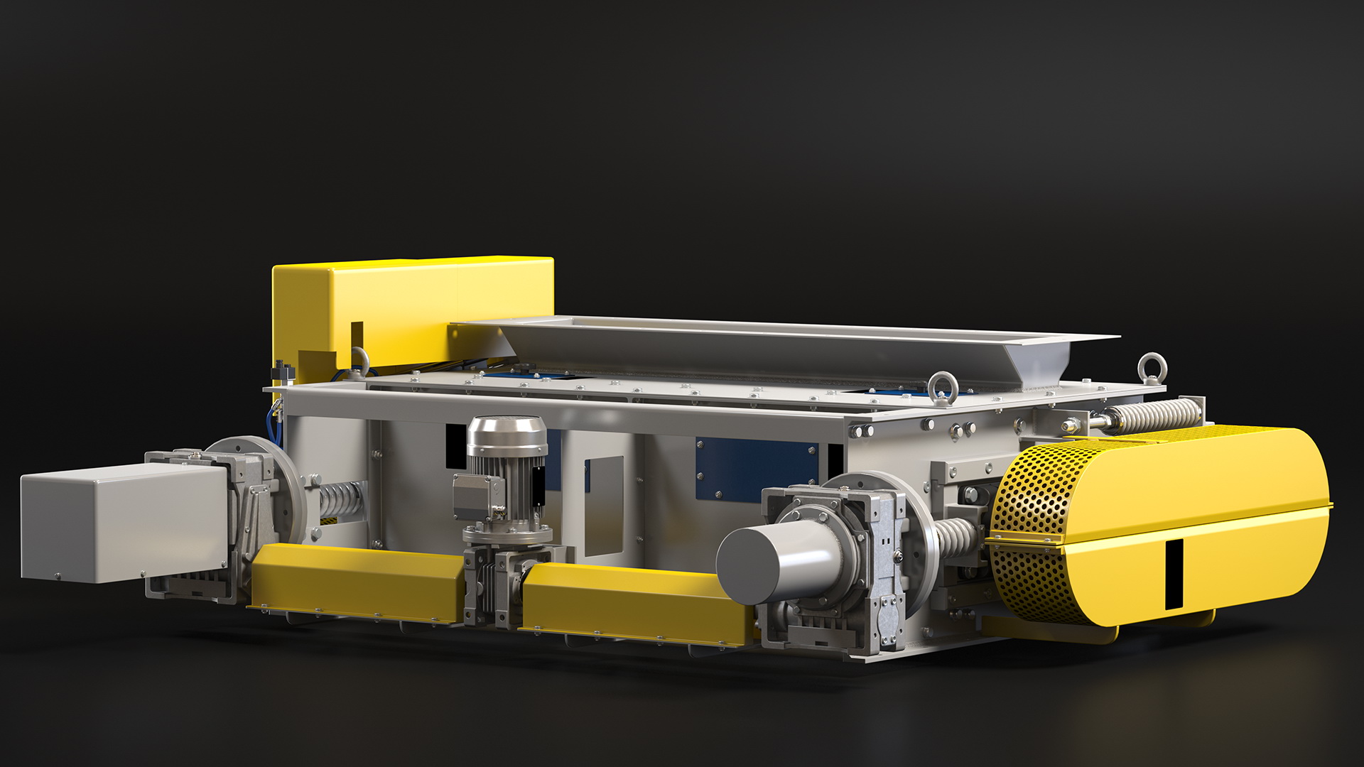 Roller Mill For Crushing Animal Feed Pellets 3D model