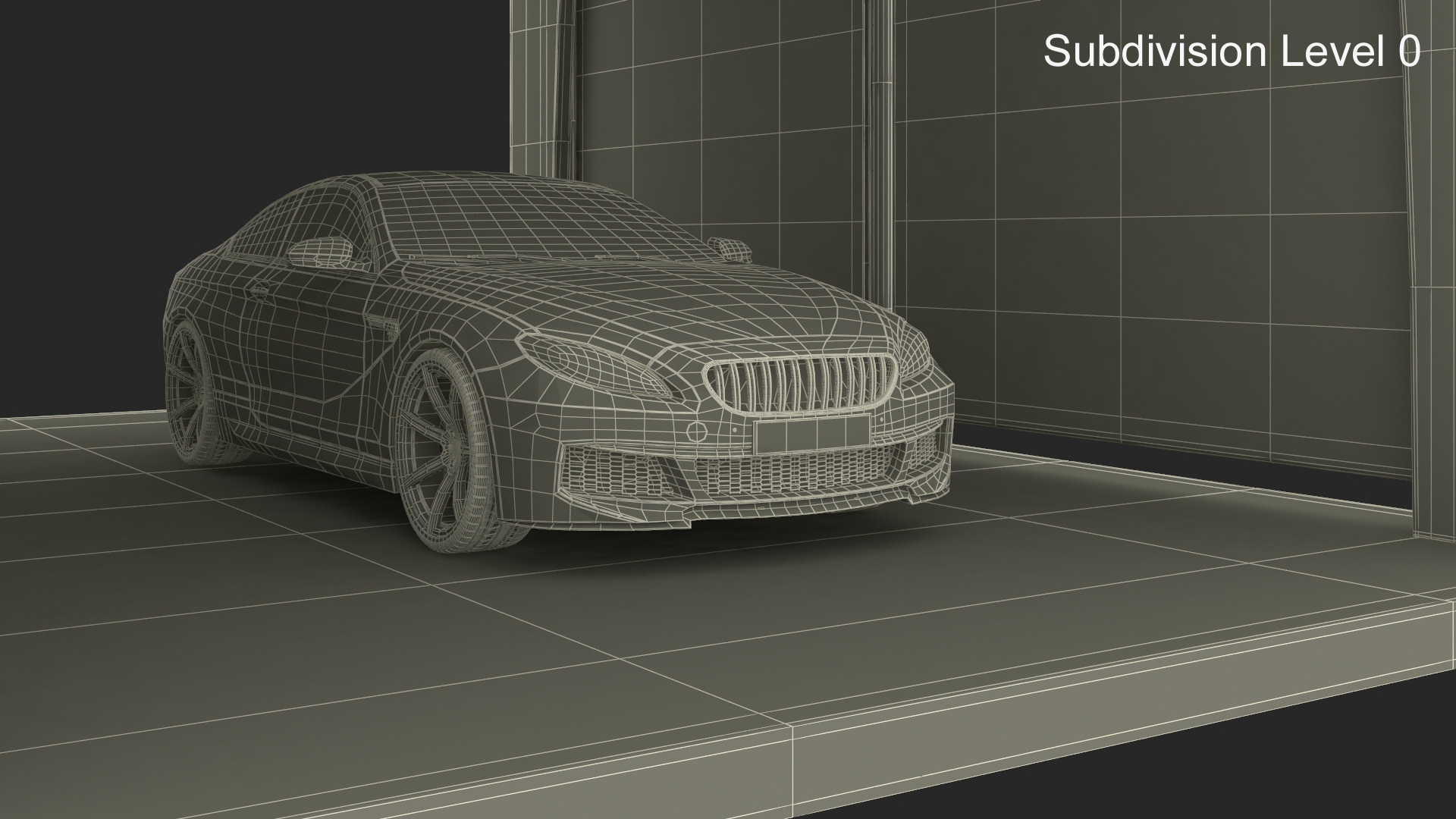 3D model Self Service Car Wash with Vehicles
