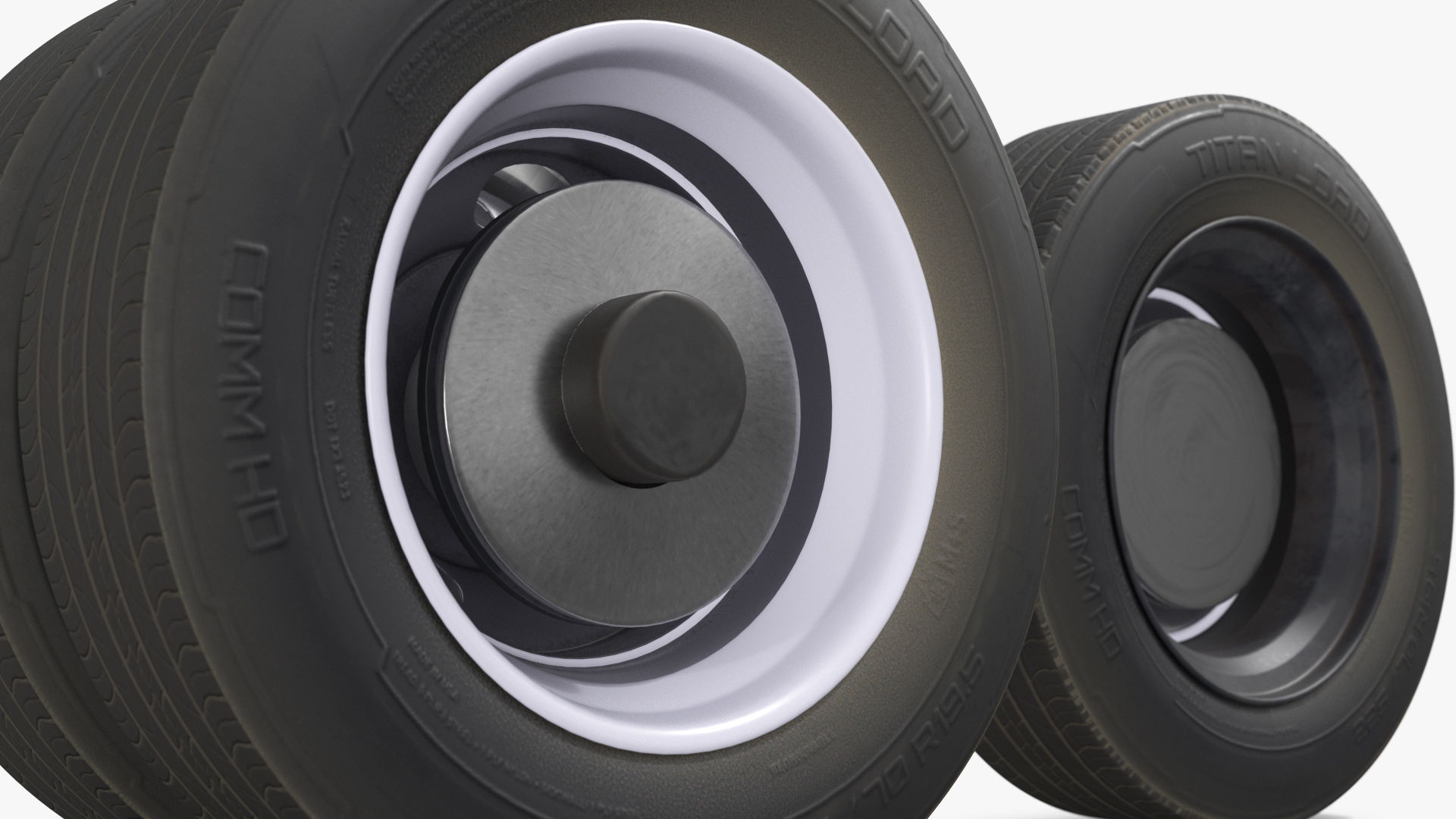 Ford Heavy Duty Dually Wheels with Tire, view 9