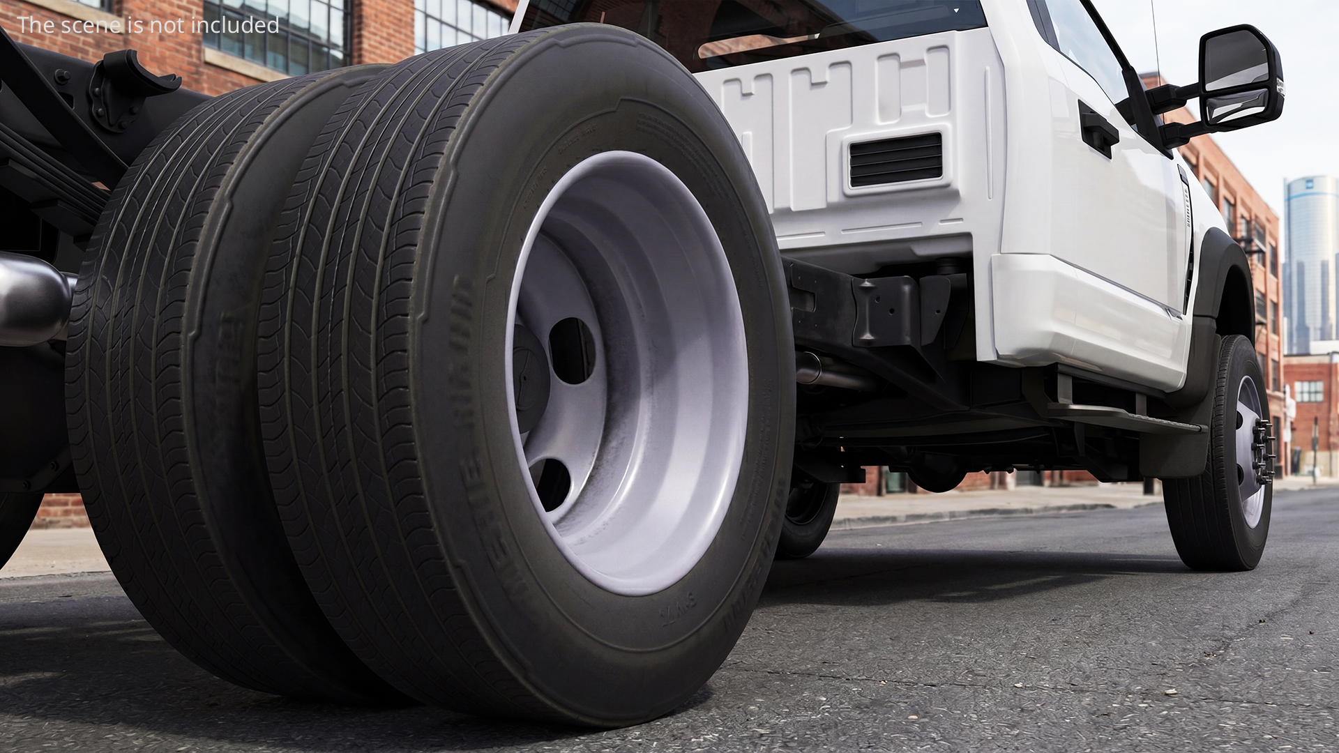 Ford Heavy Duty Dually Wheels with Tire, view 5