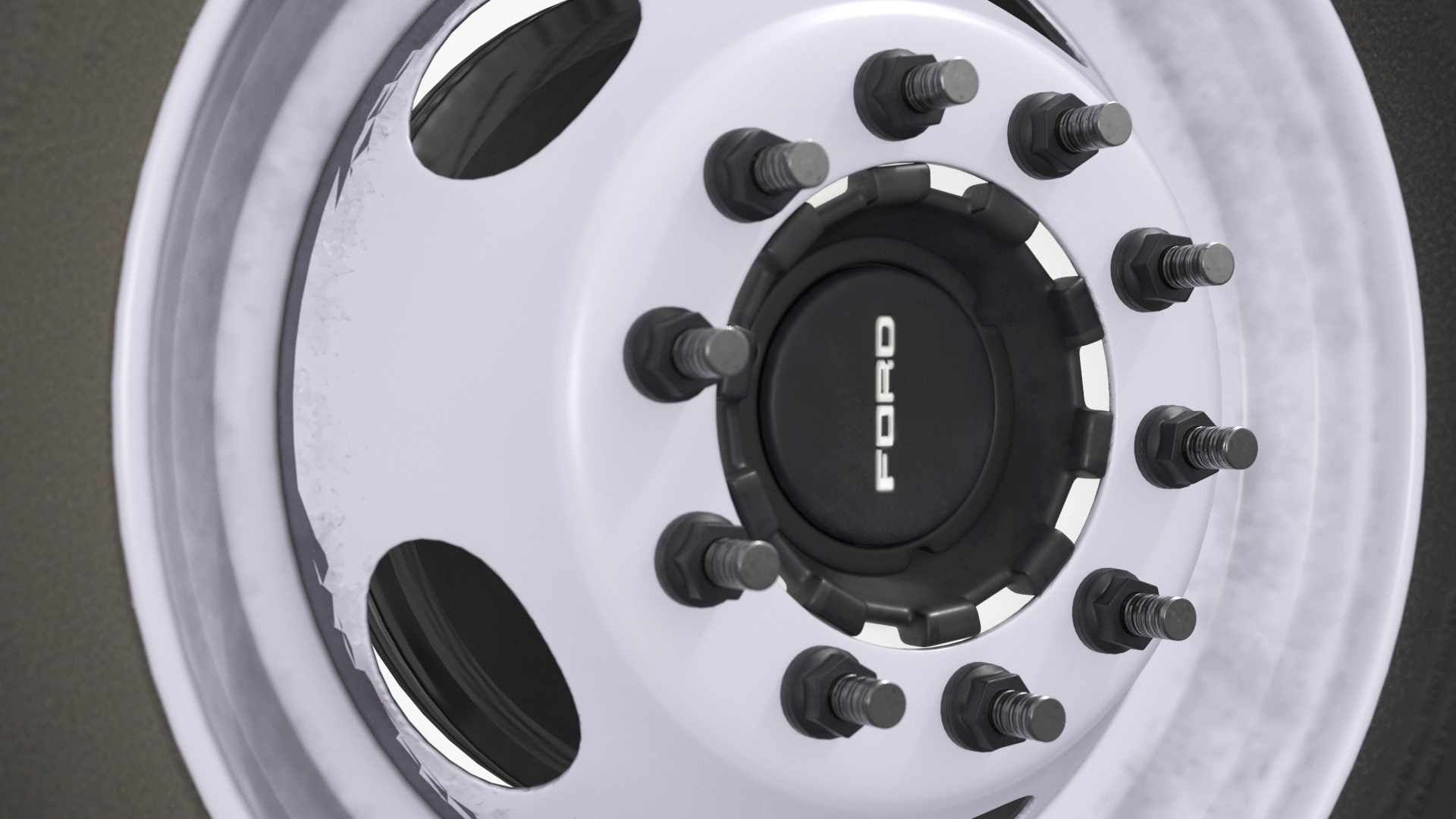 Ford Heavy Duty Dually Wheels with Tire, view 10
