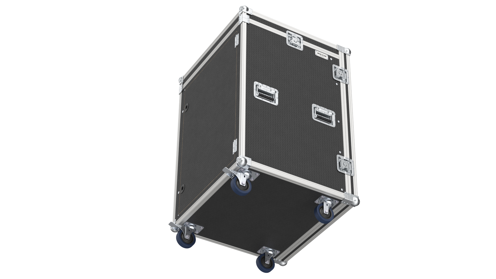 3D Music Flight Shock Rack Case with Wheels 79x48x48cm