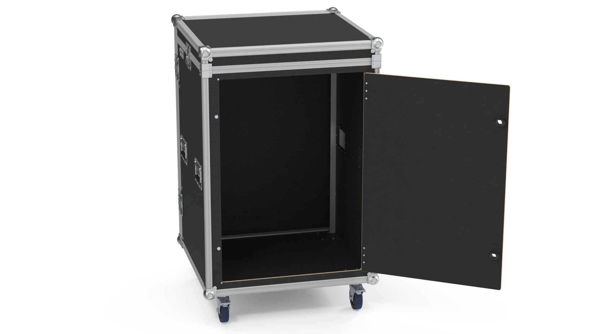 3D Music Flight Shock Rack Case with Wheels 79x48x48cm