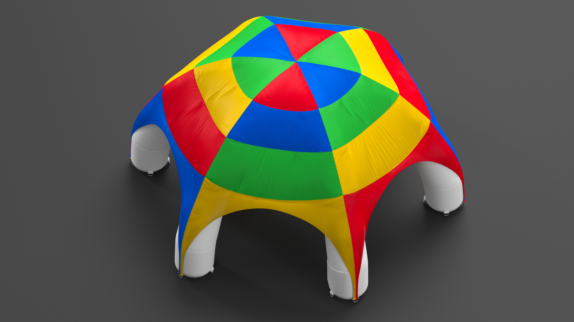 Outdoor Rainbow Color Inflatable Tent 3D