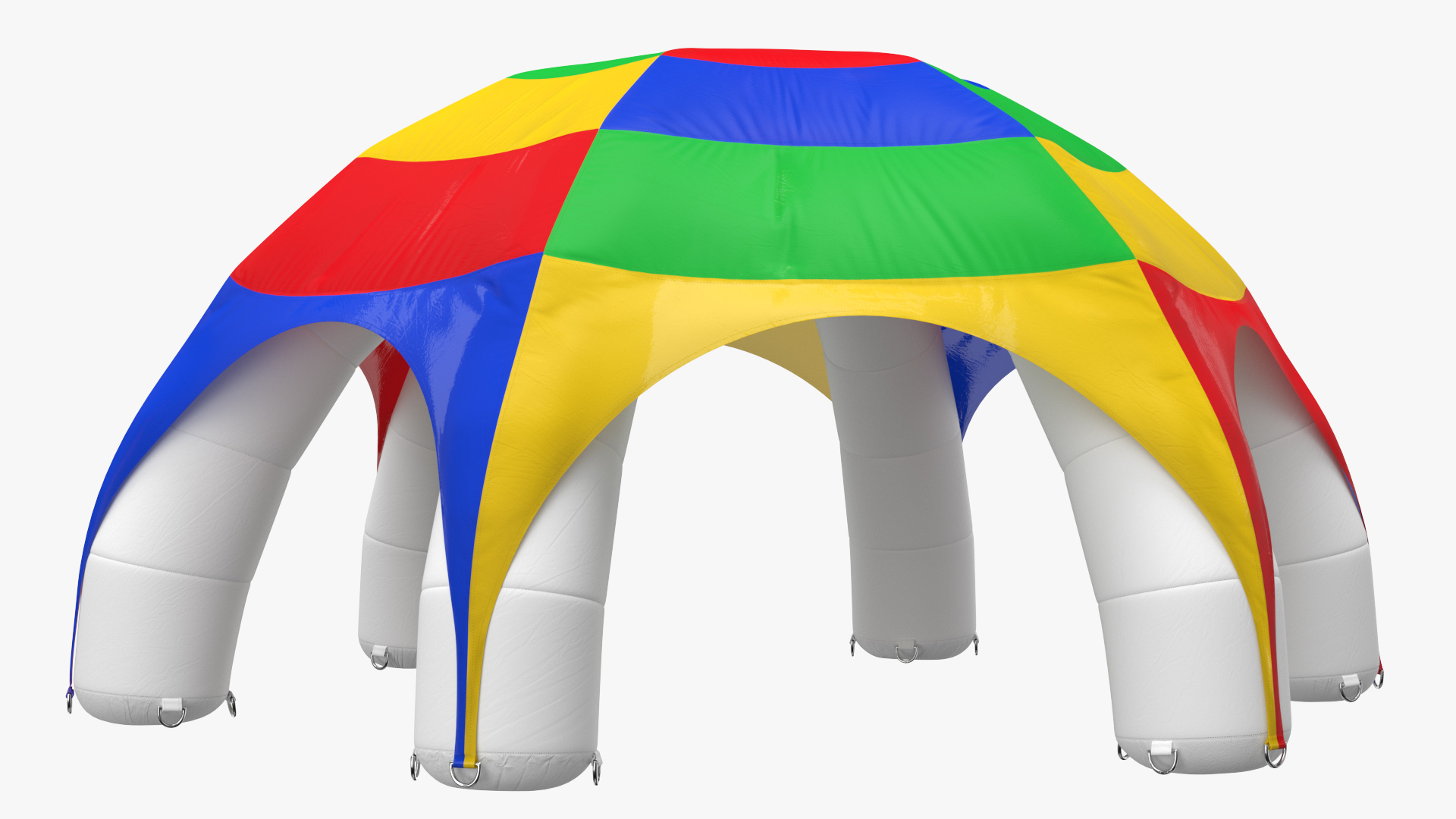 Outdoor Rainbow Color Inflatable Tent 3D