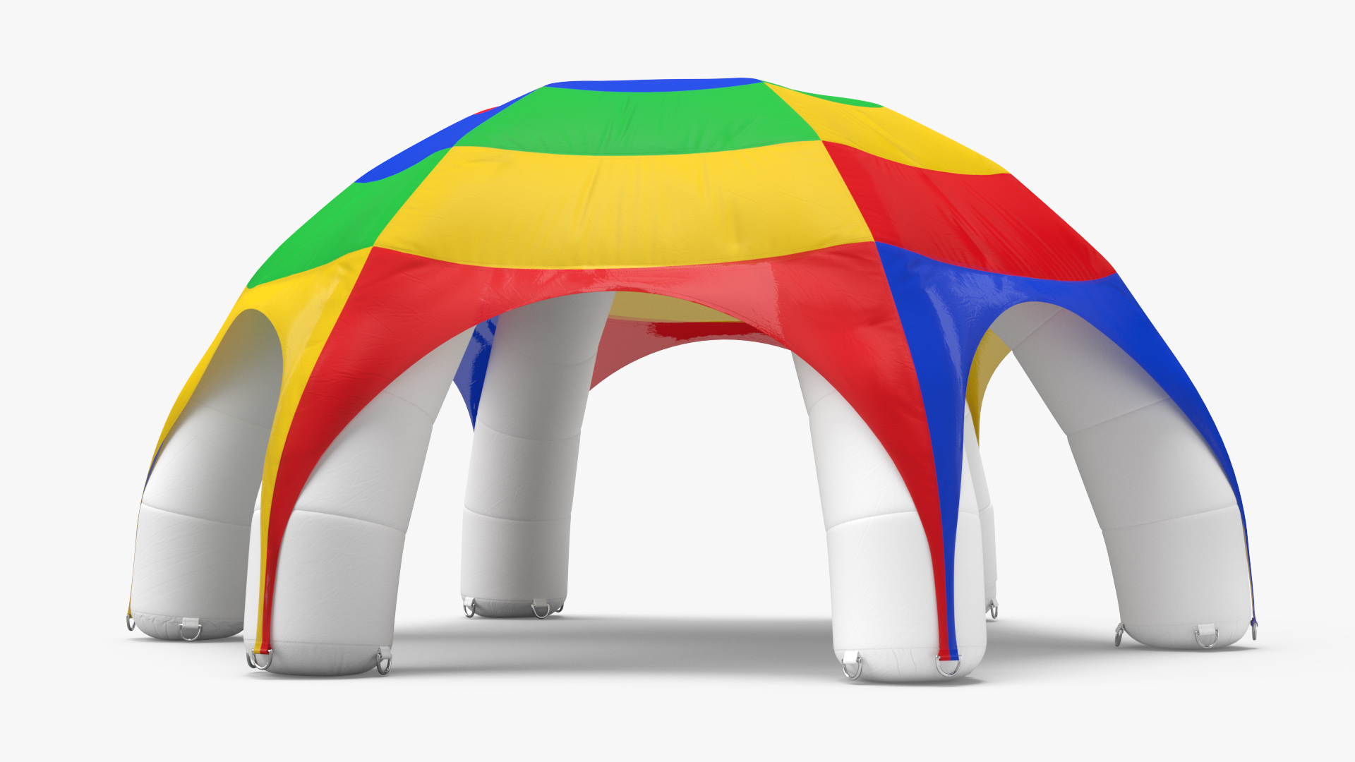 Outdoor Rainbow Color Inflatable Tent 3D