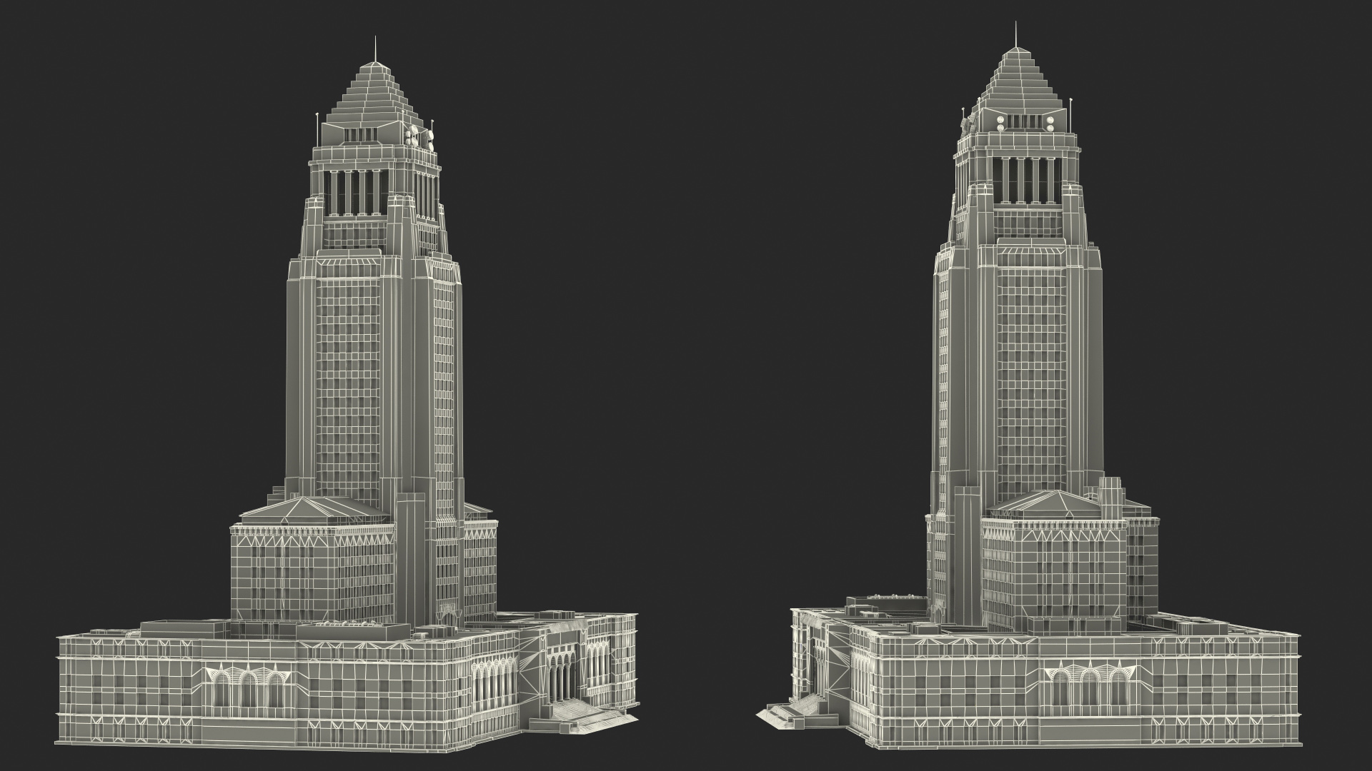 3D Los Angeles City Hall